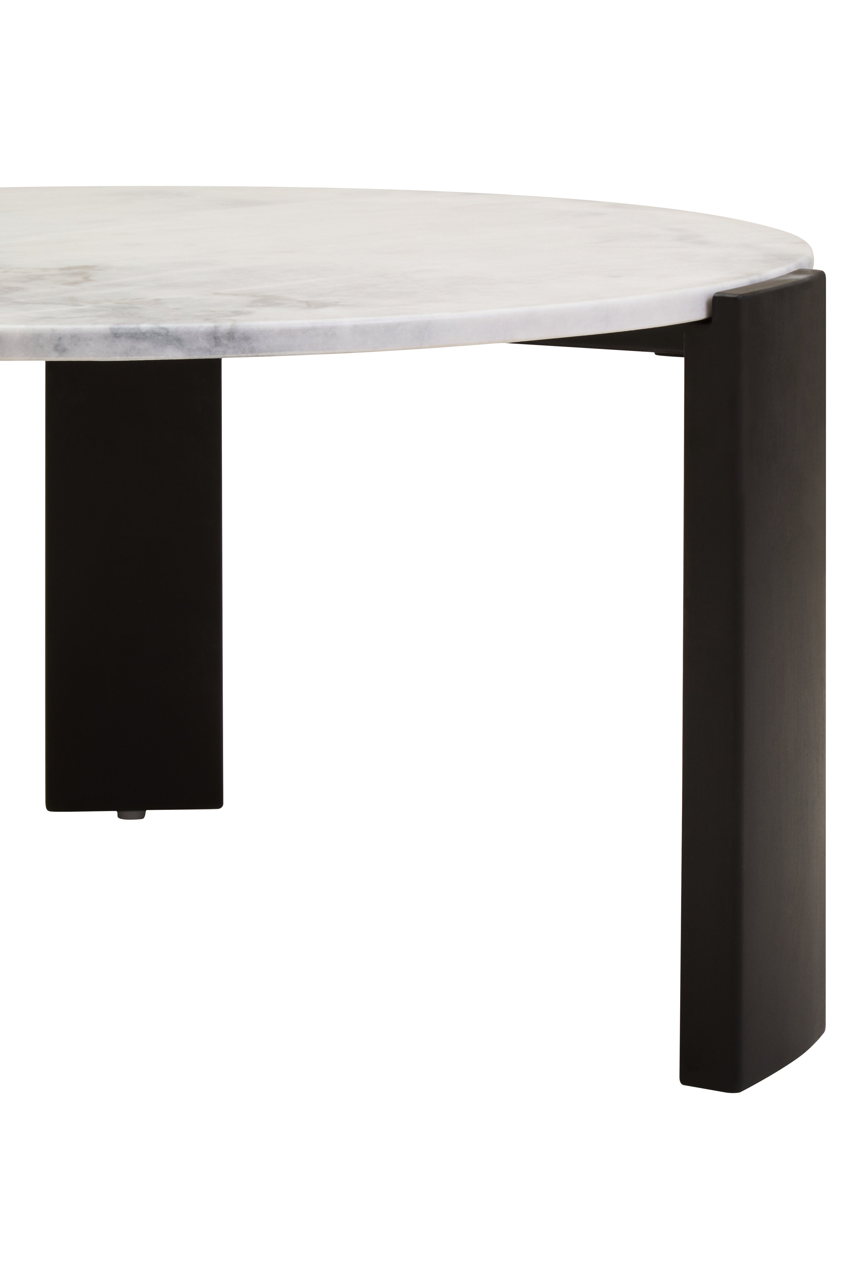 Solanto Round White Marble Top Coffee Table | Large