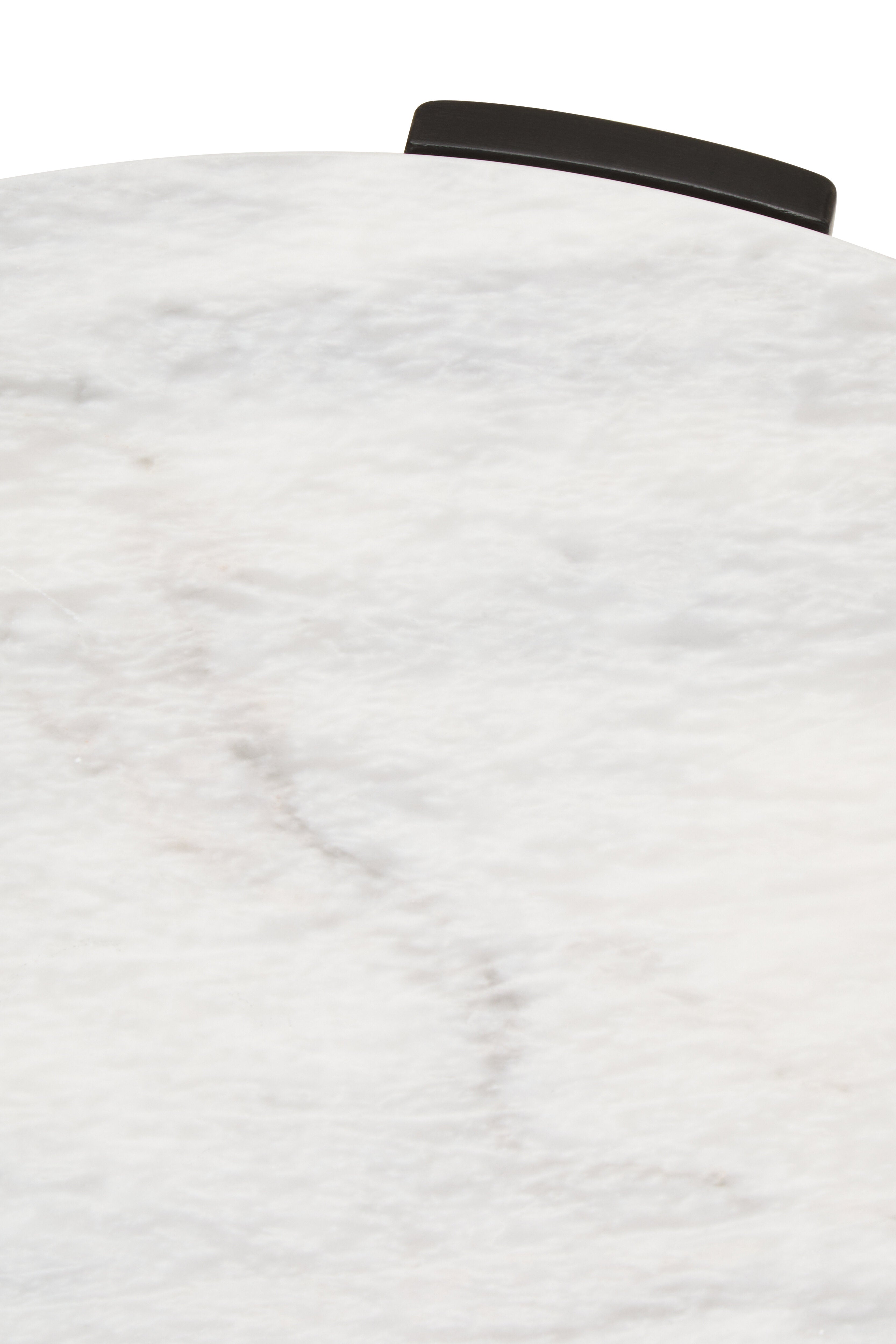 Solanto Round White Marble Top Coffee Table | Small