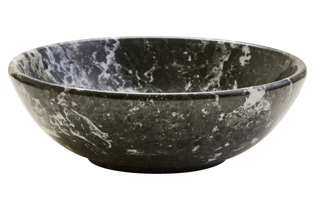 Karter Black & White Marble Bowl
