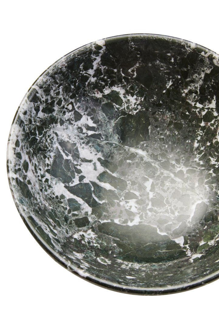 Karter Black & White Marble Bowl