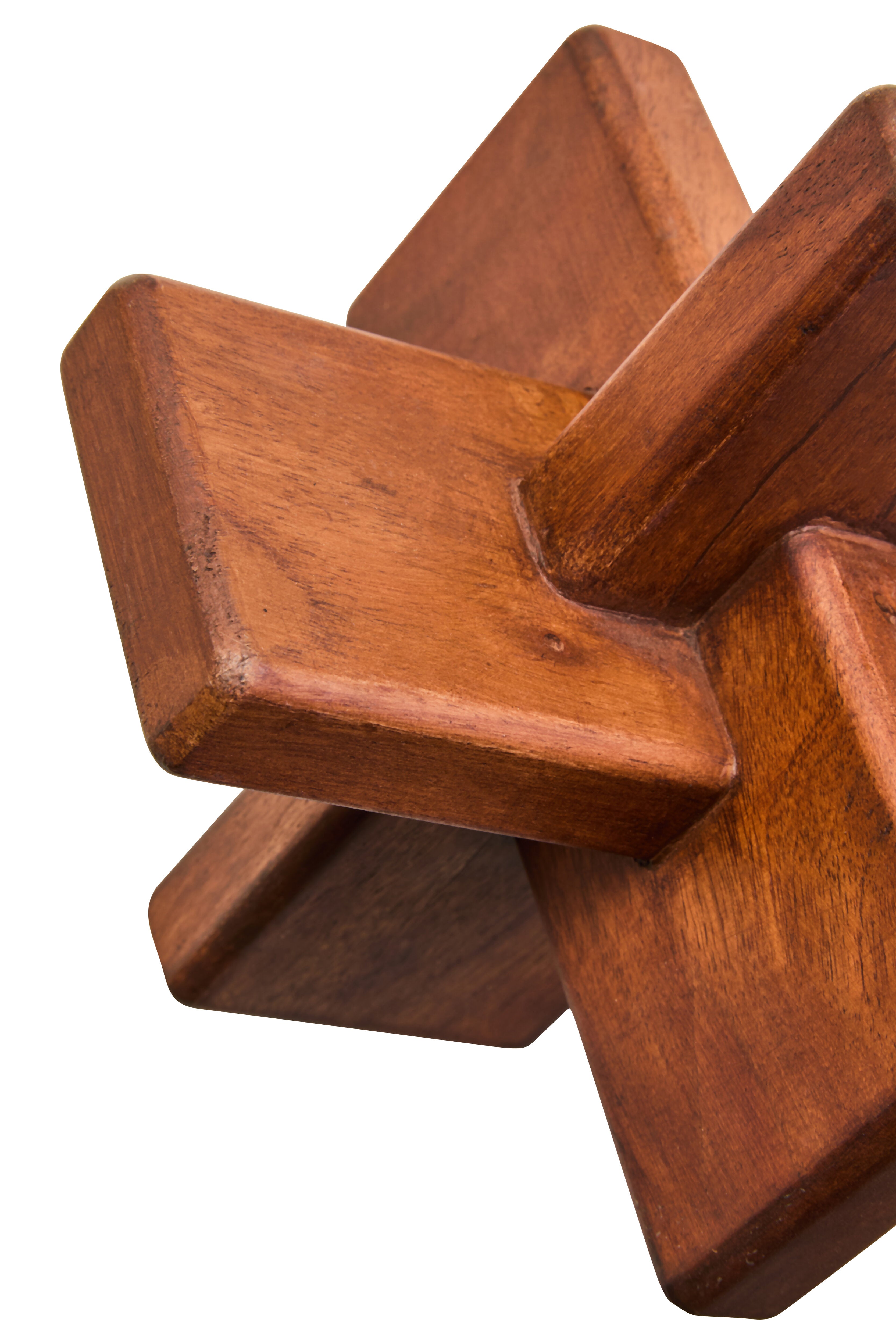 Karna Brown Wood Sculpture