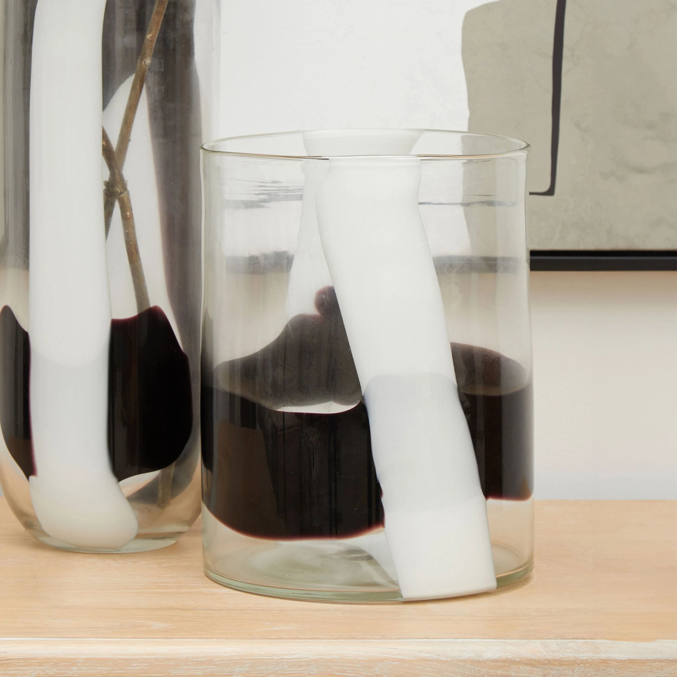 Aurelia Small Abstract Pattern Glass Vase
