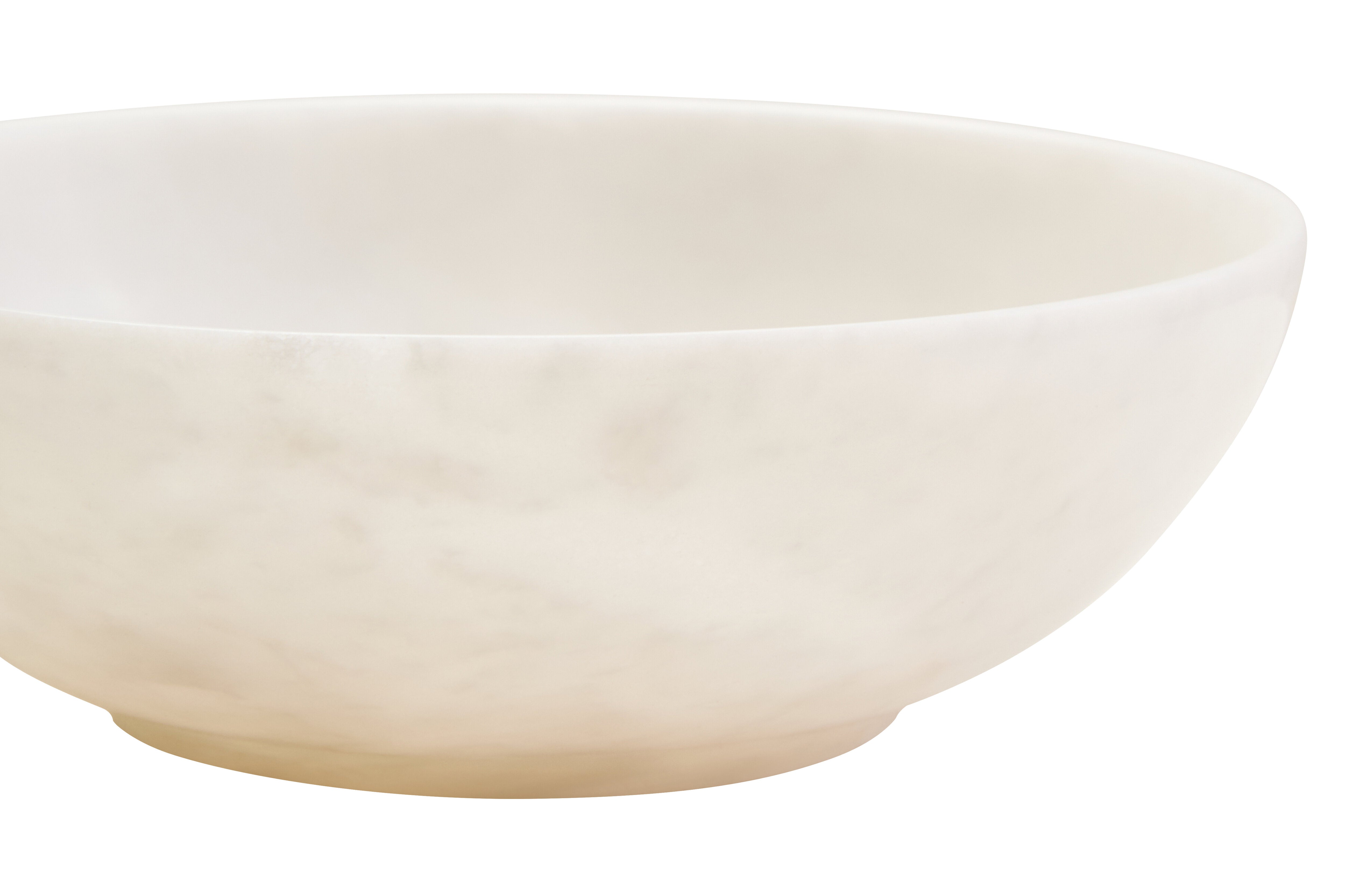 Karter White Marble Bowl