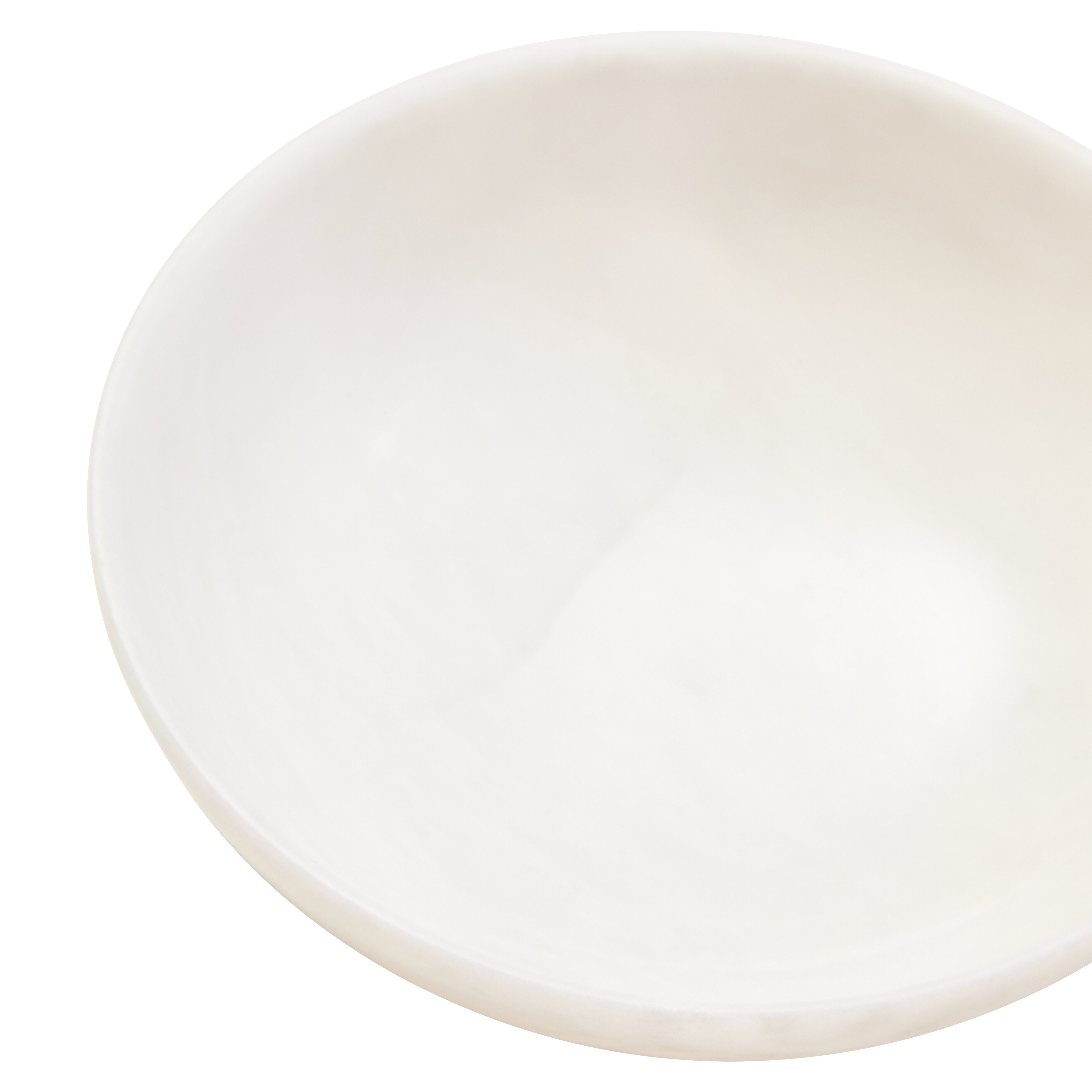 Karter White Marble Bowl