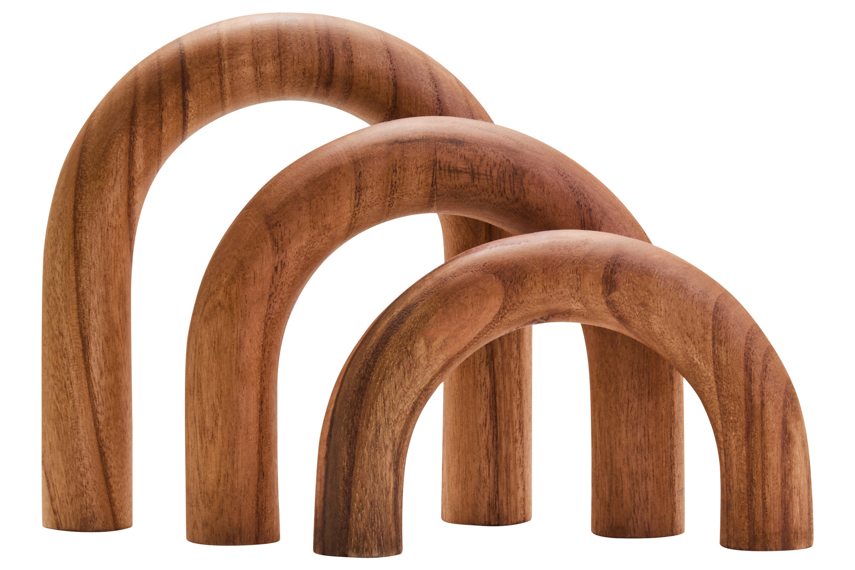Karna Natural Wood Arch Sculpture