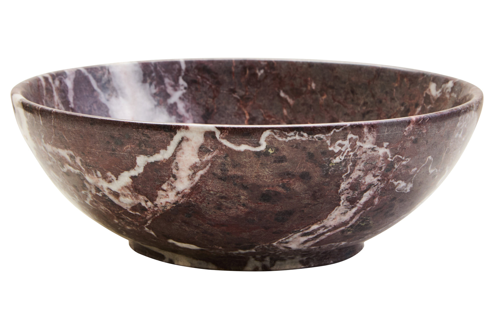 Karter Red & White Marble Bowl