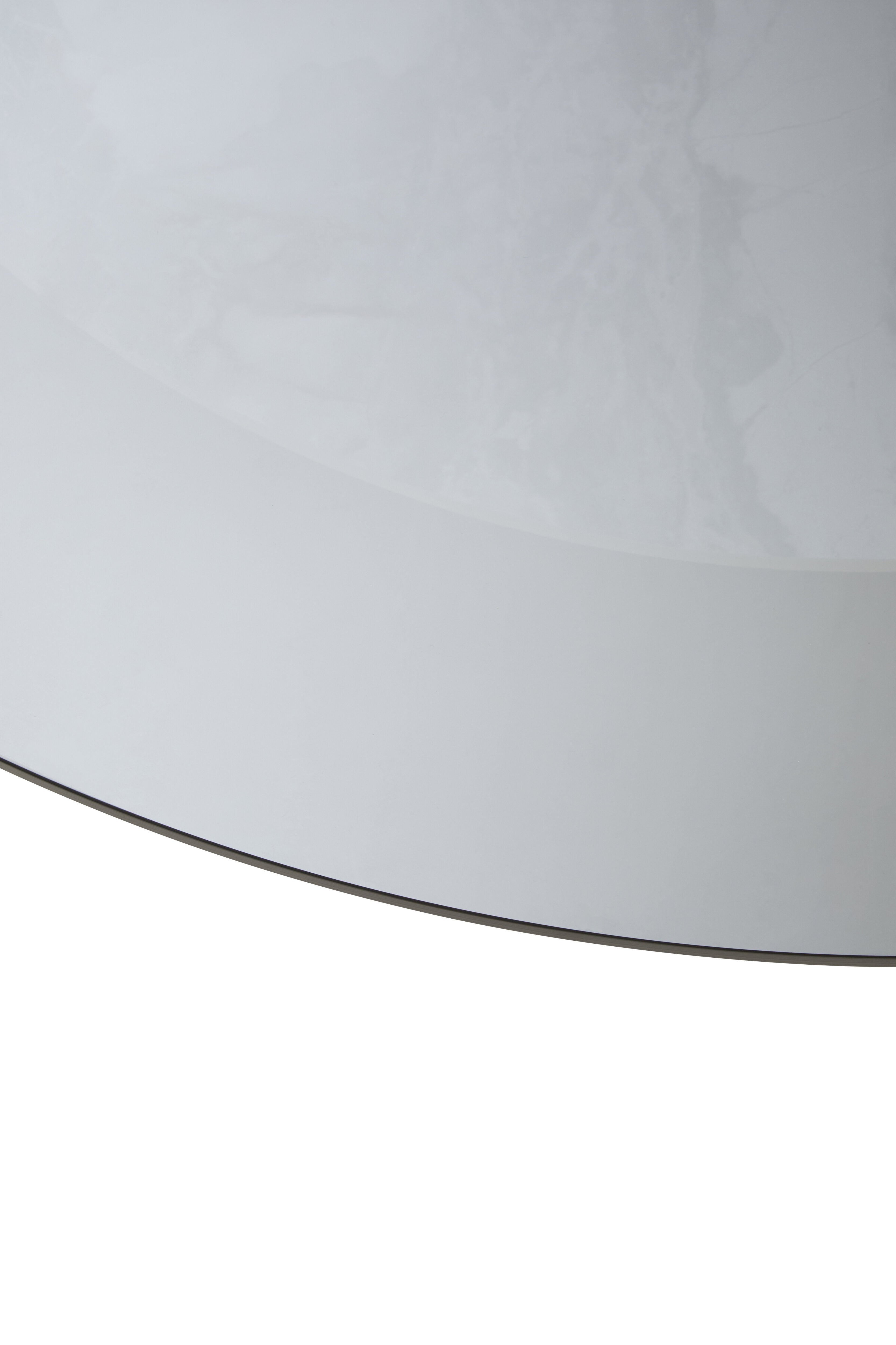 Tavole Round Grey Glass & Ceramic Large Coffee Table