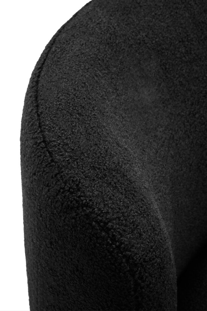 Newham Black Boucle Effect Armless Lounge Chair