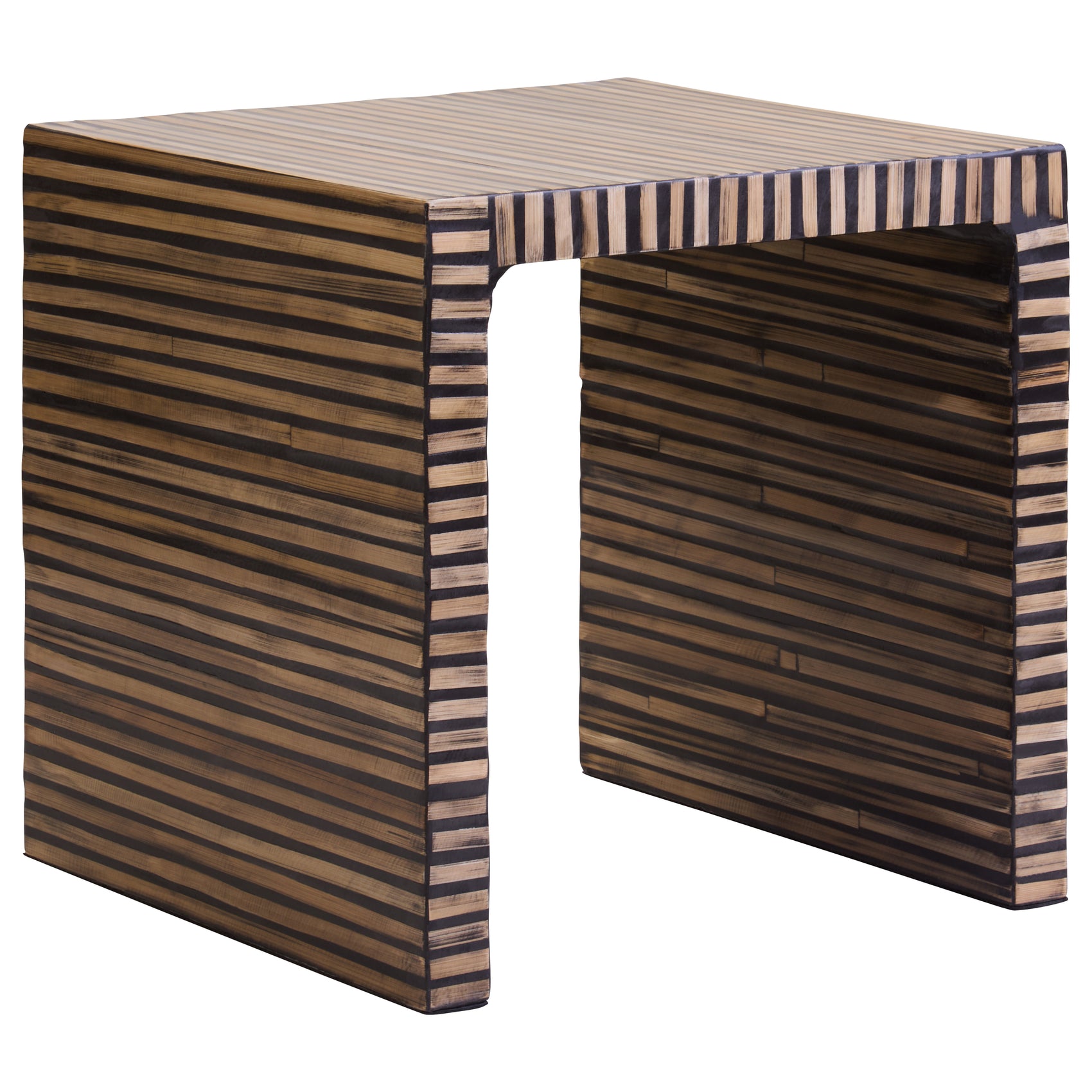 Antibes Bamboo Inlay Side Table