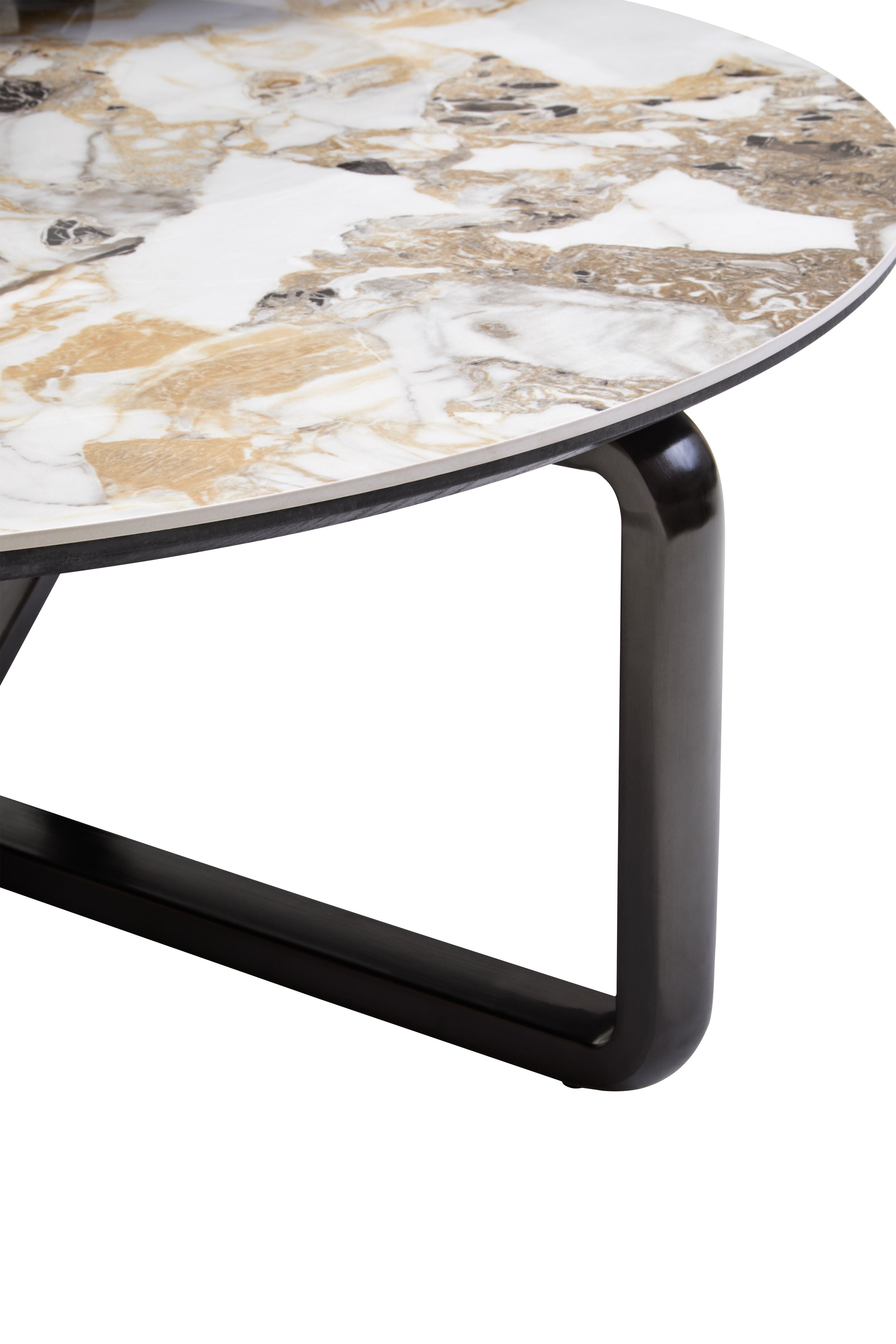 Tavole Round Ceramic Marble Effect Coffee Table