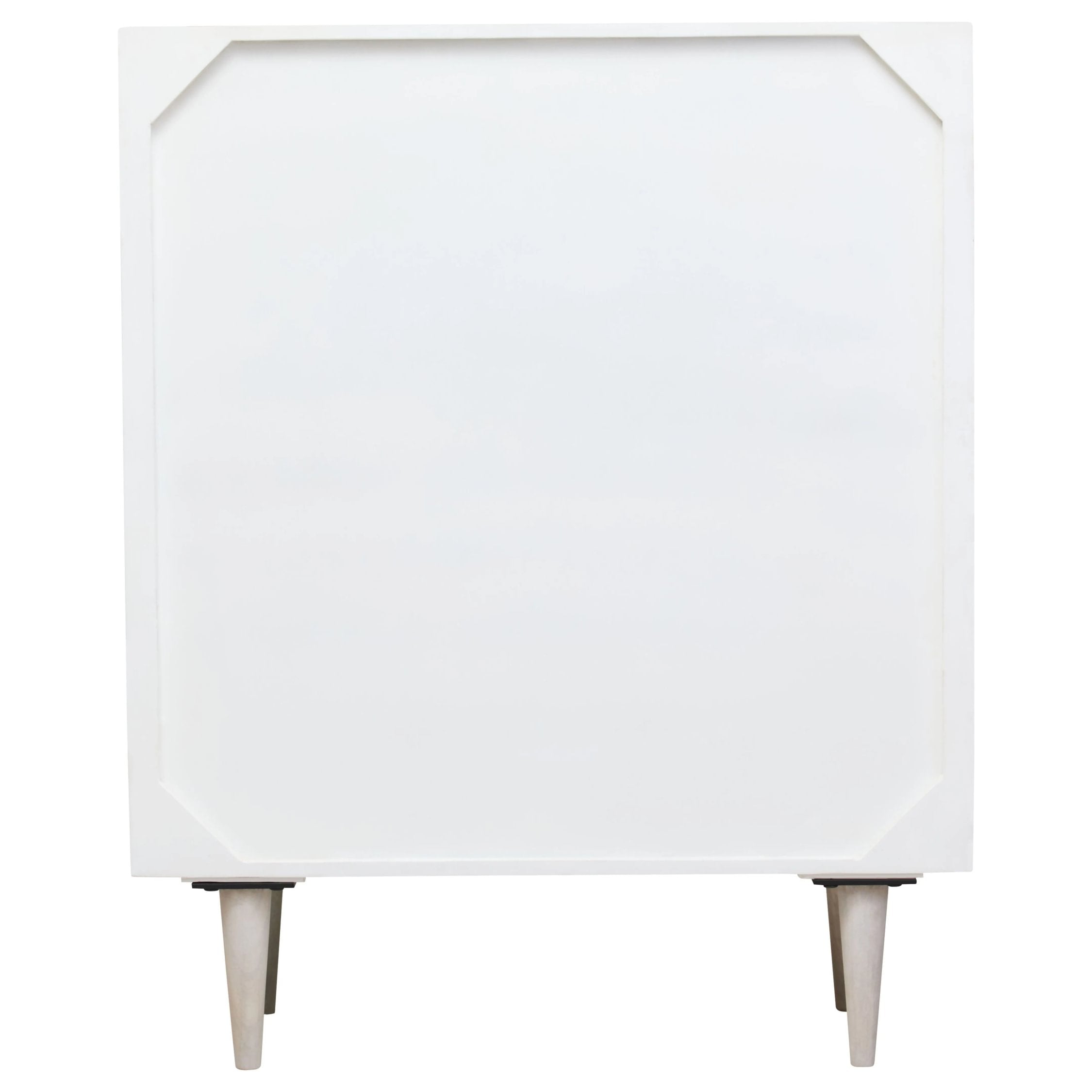 Harlow 2 Door Whitewash Mango Wood Abstract Cabinet