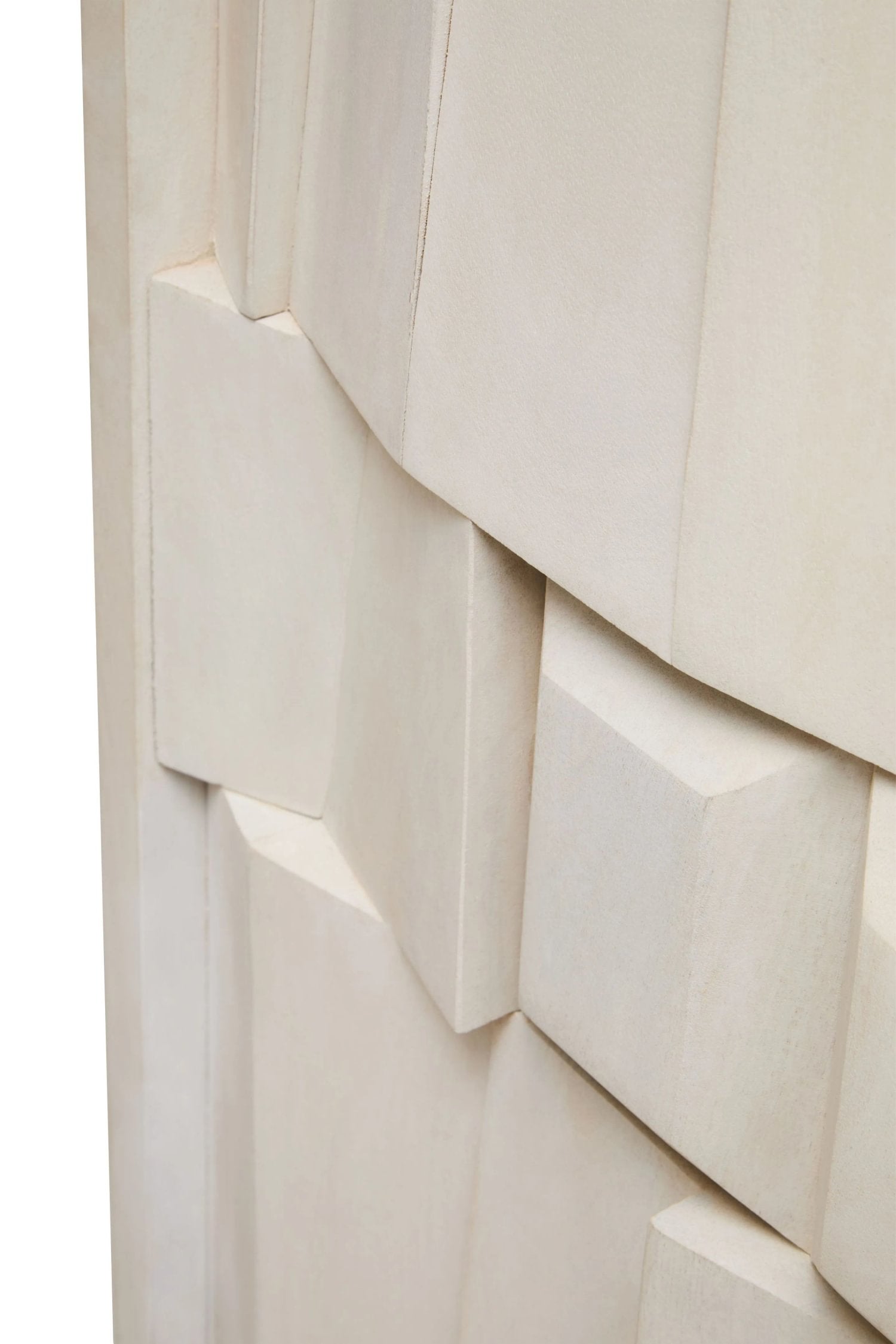 Harlow 2 Door Whitewash Mango Wood Abstract Cabinet
