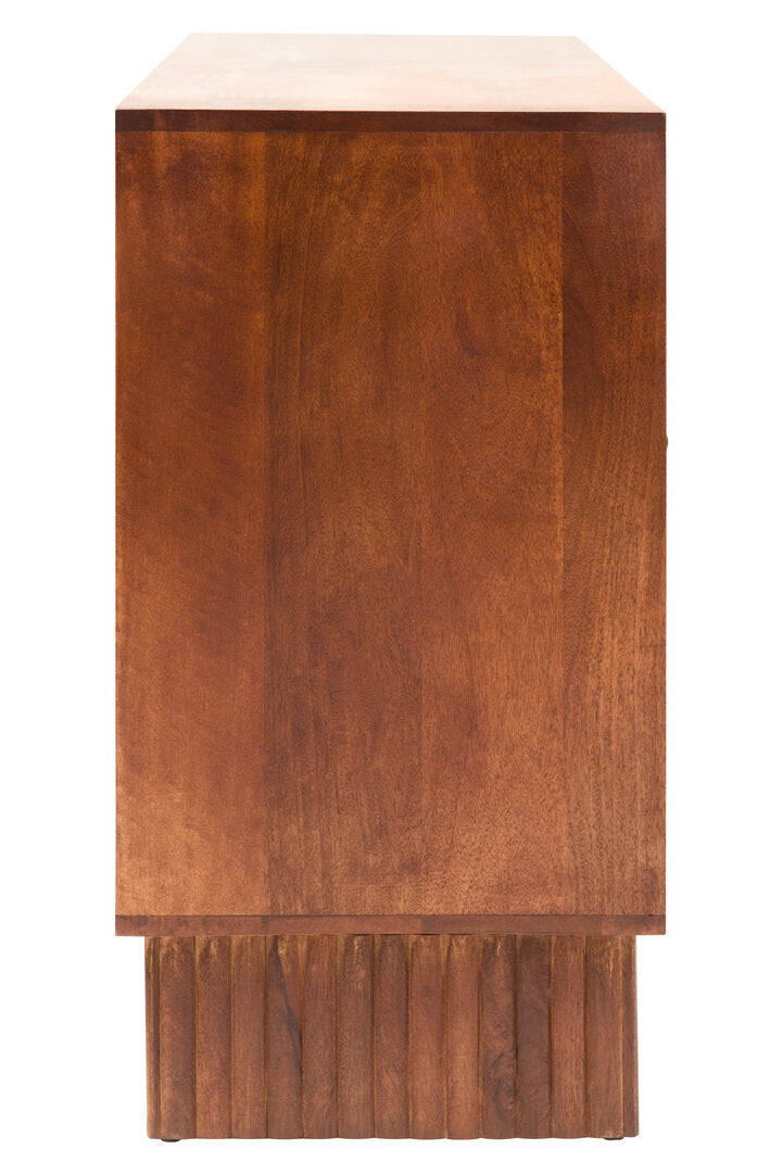 Naro Four Door Mango Wood Hammered Sideboard