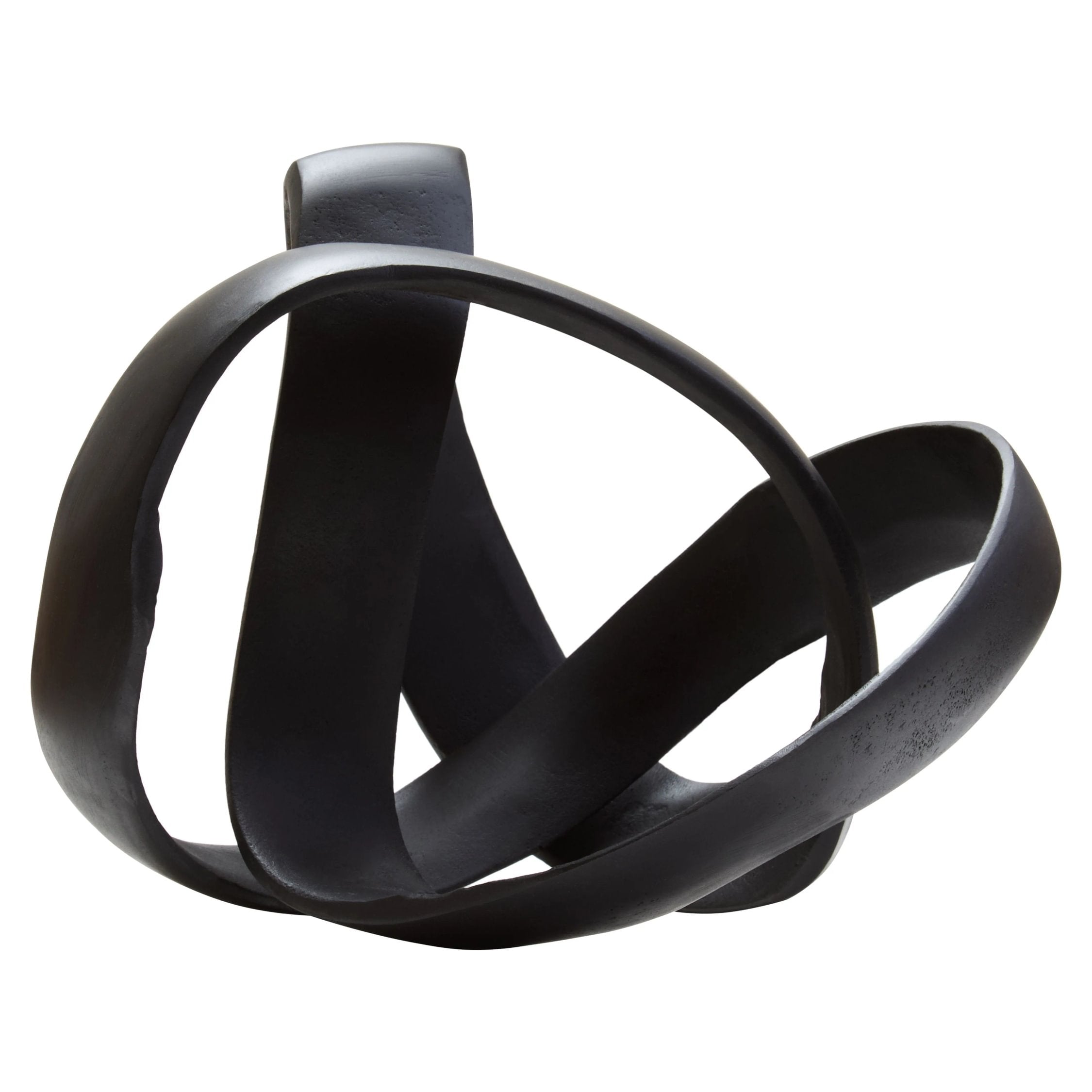 Atelier Matt Black Nickel Finish Aluminium Knot Sculpture