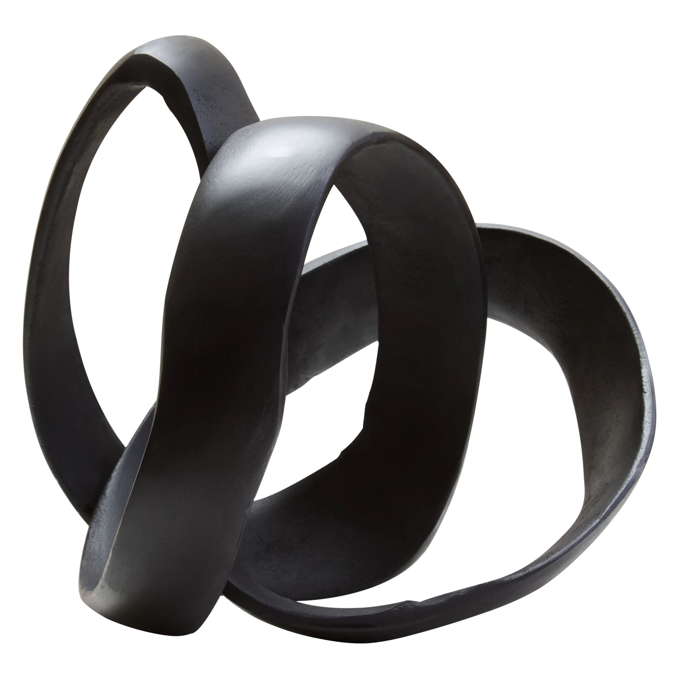 Atelier Matt Black Nickel Finish Aluminium Knot Sculpture