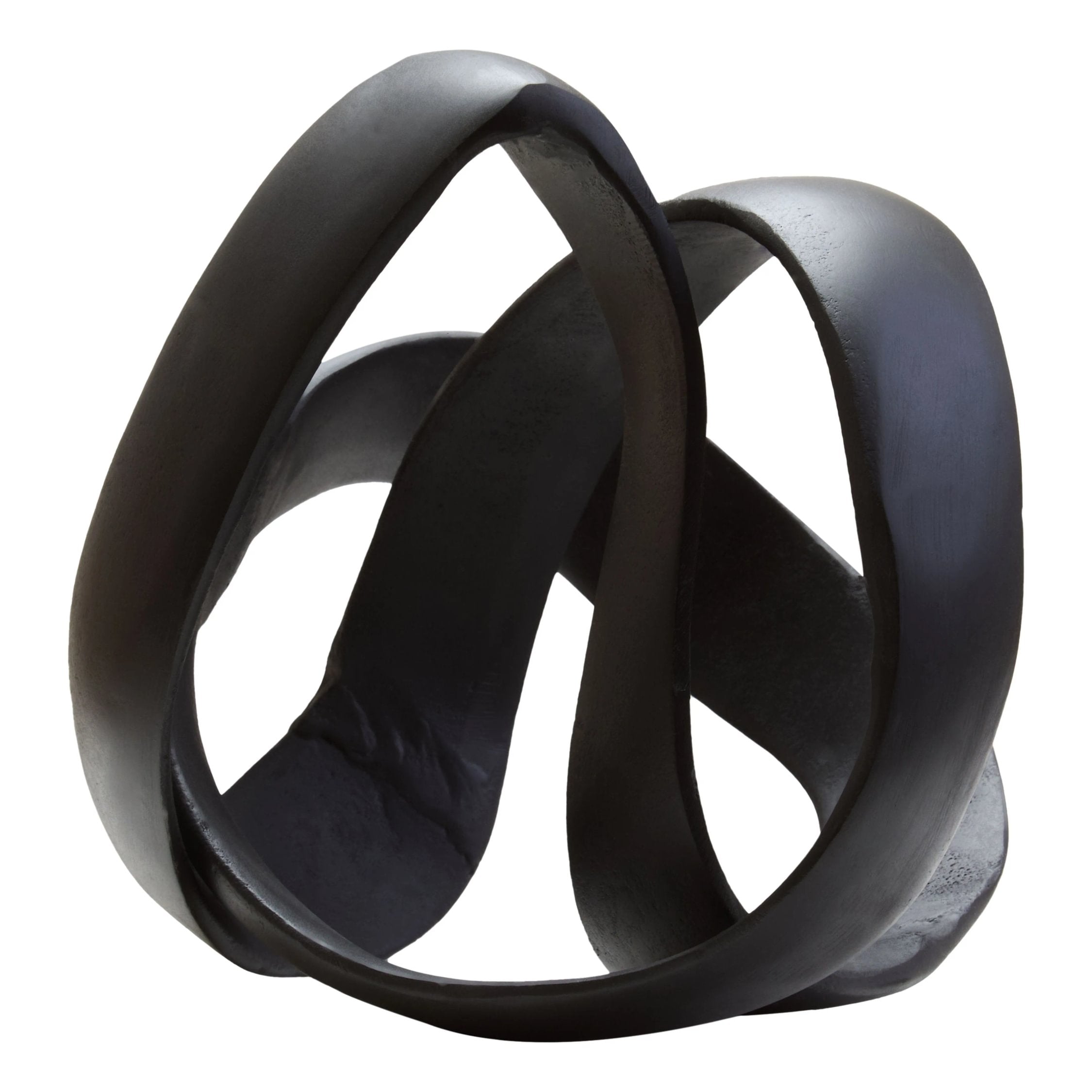 Atelier Matt Black Nickel Finish Aluminium Knot Sculpture