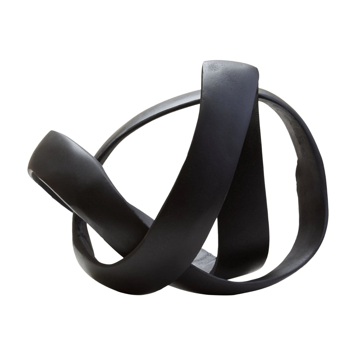 Atelier Matt Black Nickel Finish Aluminium Knot Sculpture