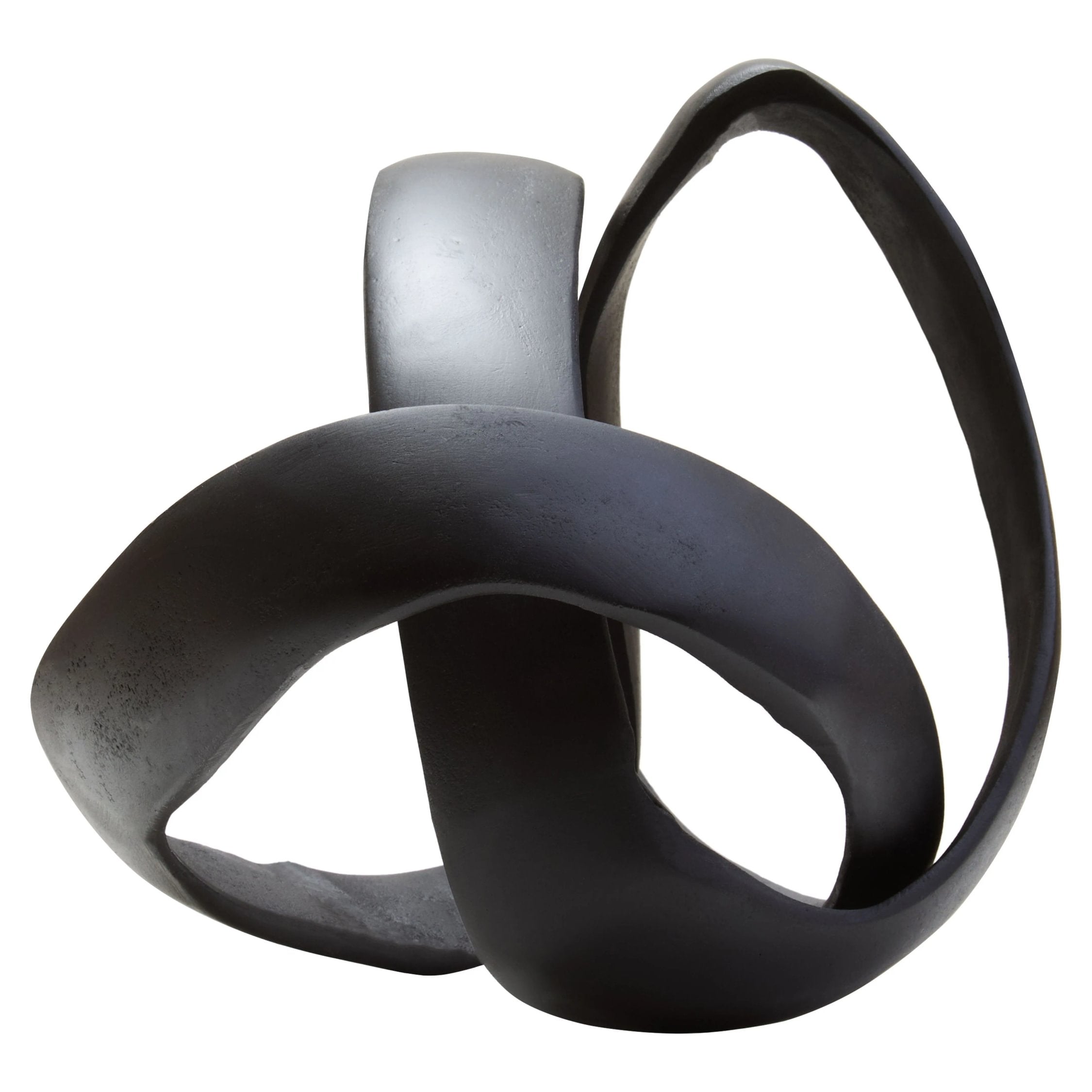 Atelier Matt Black Nickel Finish Aluminium Knot Sculpture