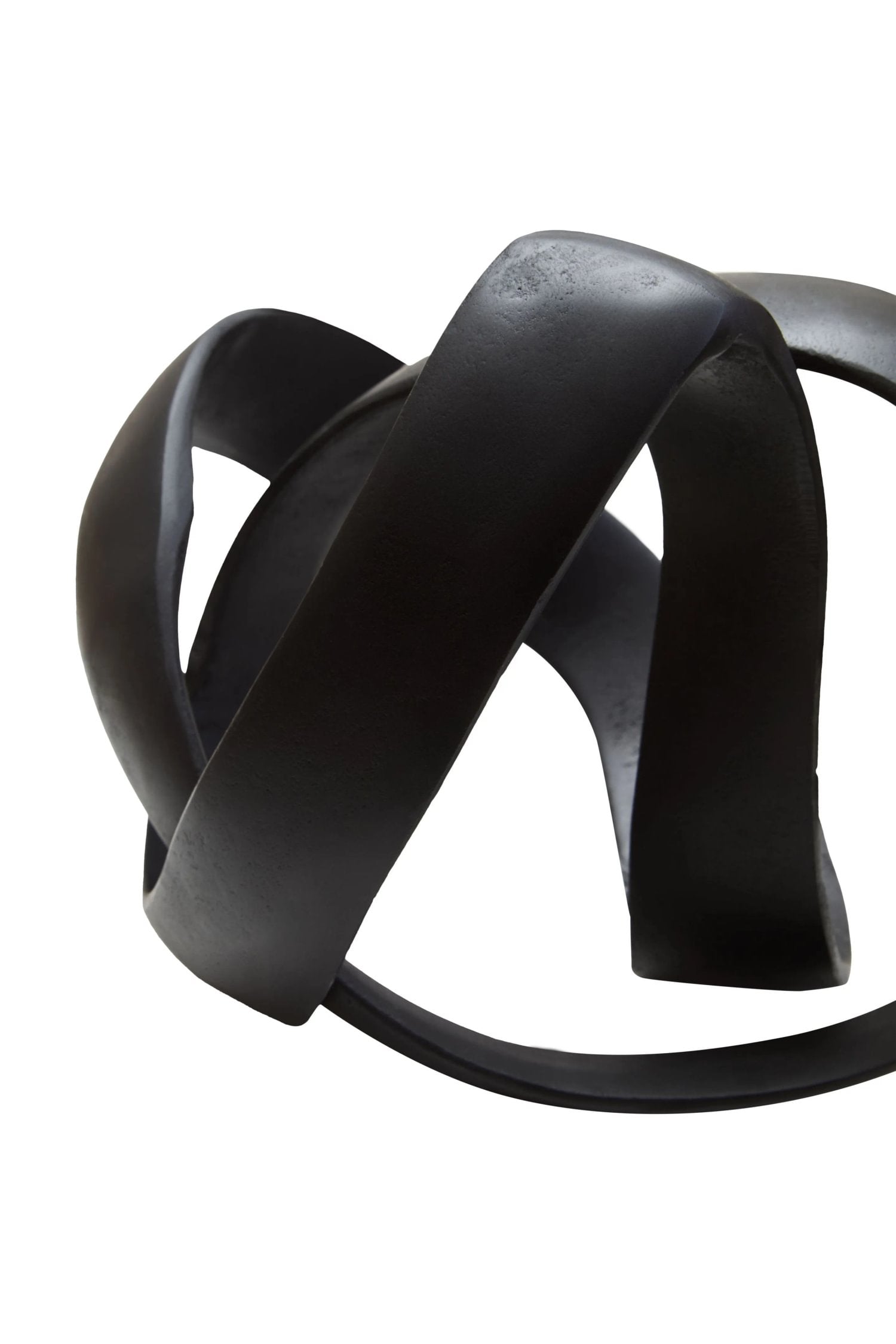Atelier Matt Black Nickel Finish Aluminium Knot Sculpture