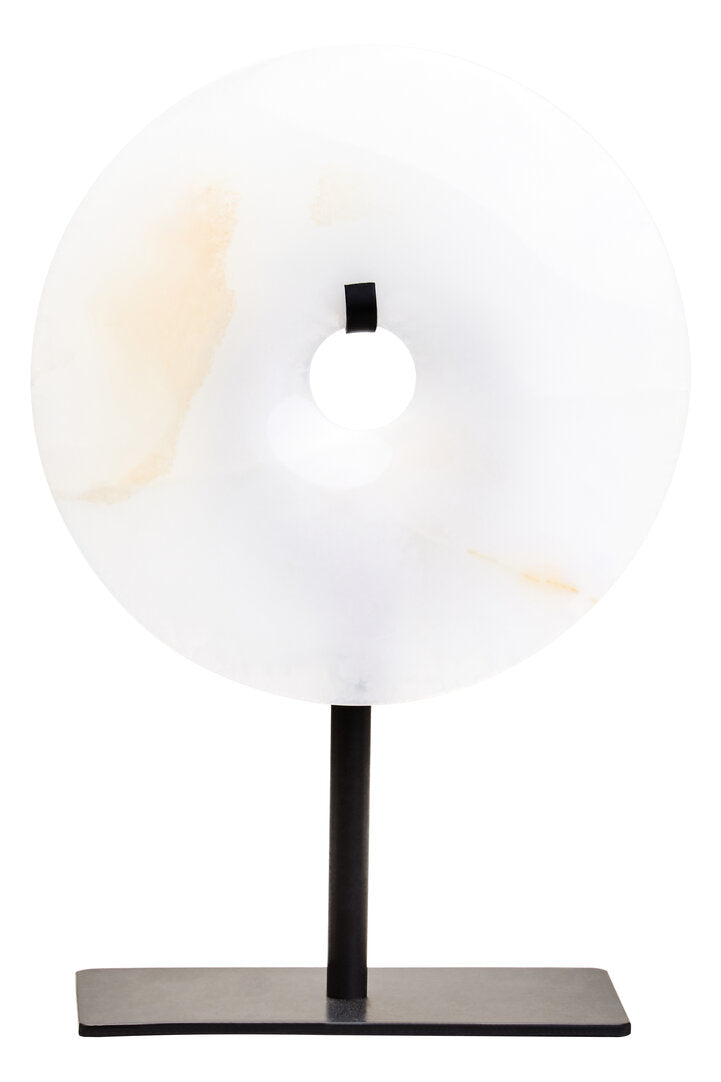Junro Extra Small Round 15cm Onyx Disc Sculpture