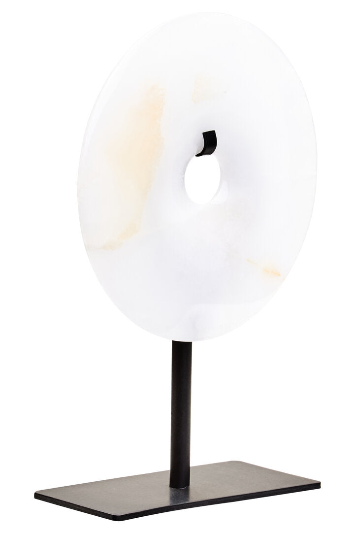 Junro Extra Small Round 15cm Onyx Disc Sculpture