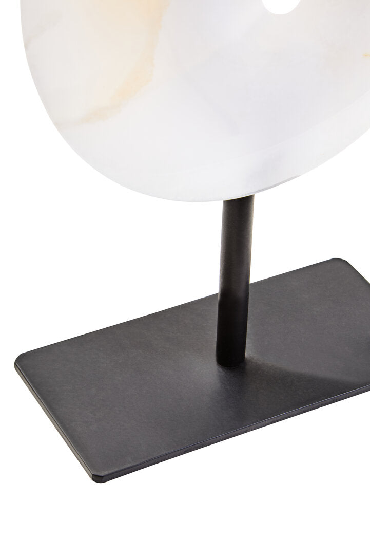 Junro Extra Small Round 15cm Onyx Disc Sculpture
