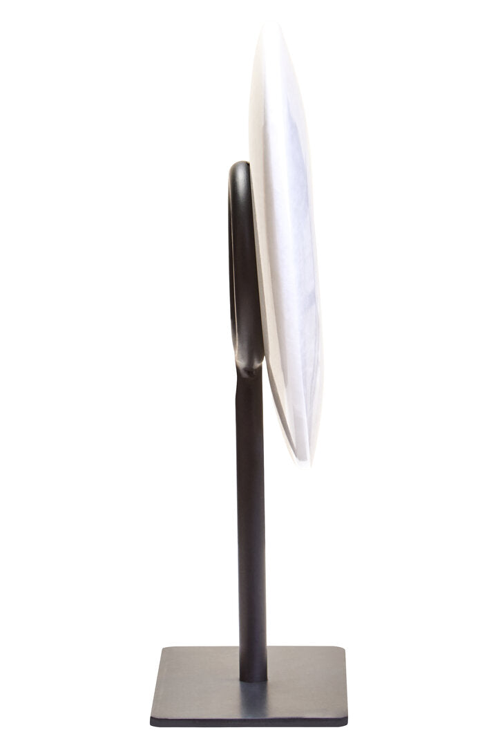 Visso Extra Small Round 15cm White Marble Disc Sculpture