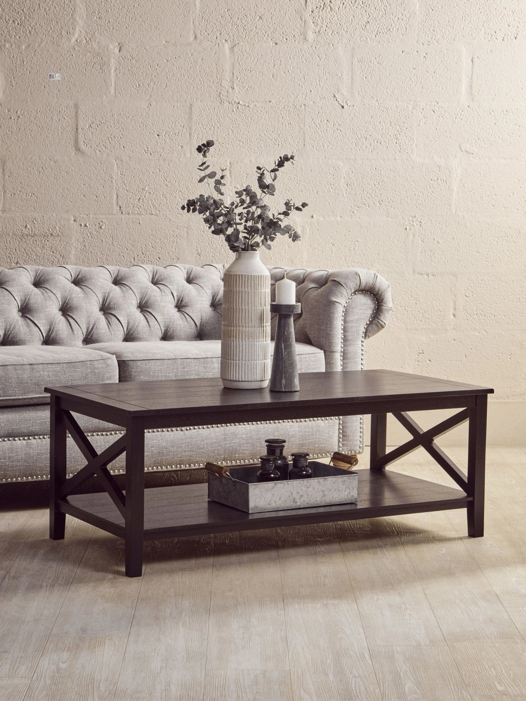Chelsea Black Wood Coffee Table