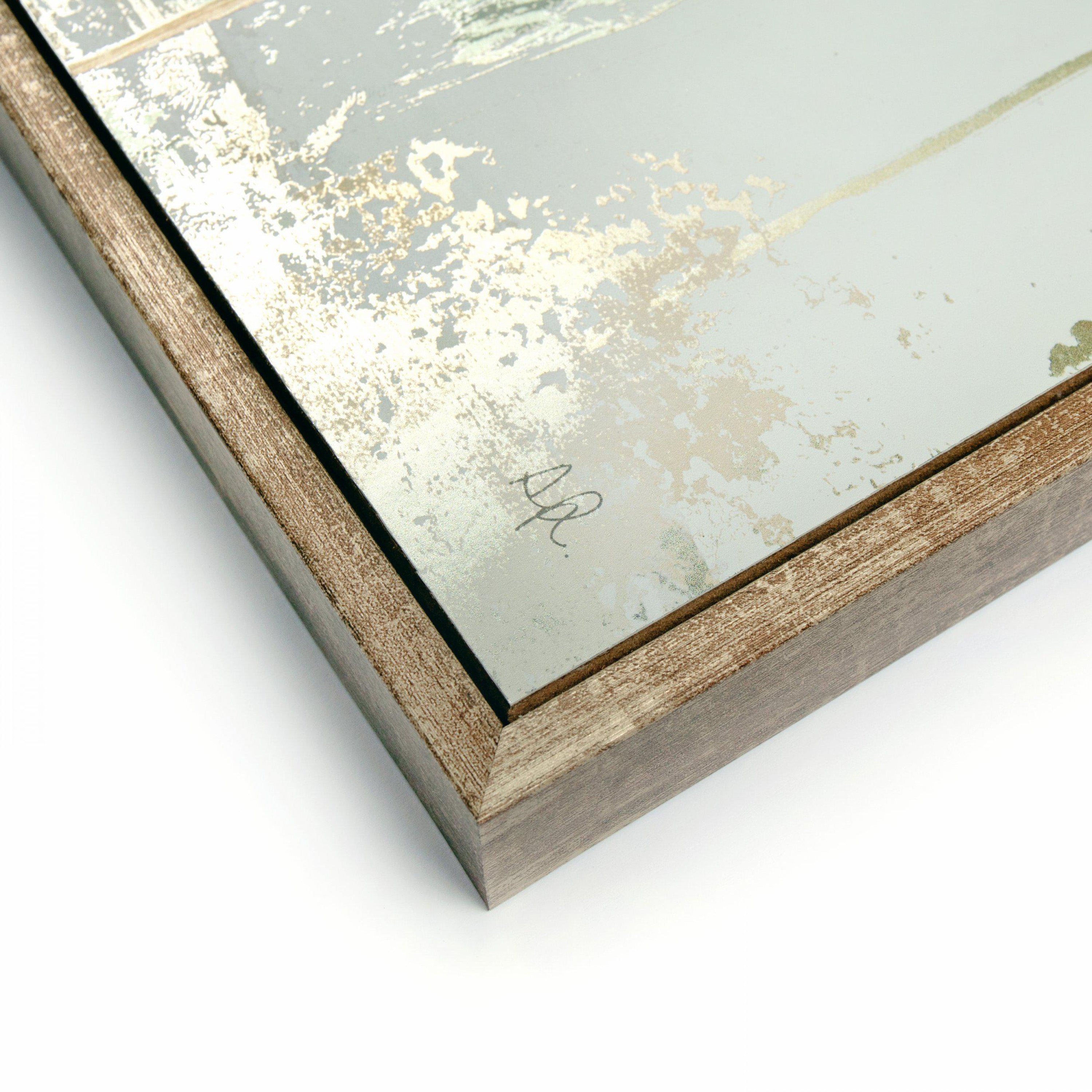 Copper Frost Framed Canvas Wall Art