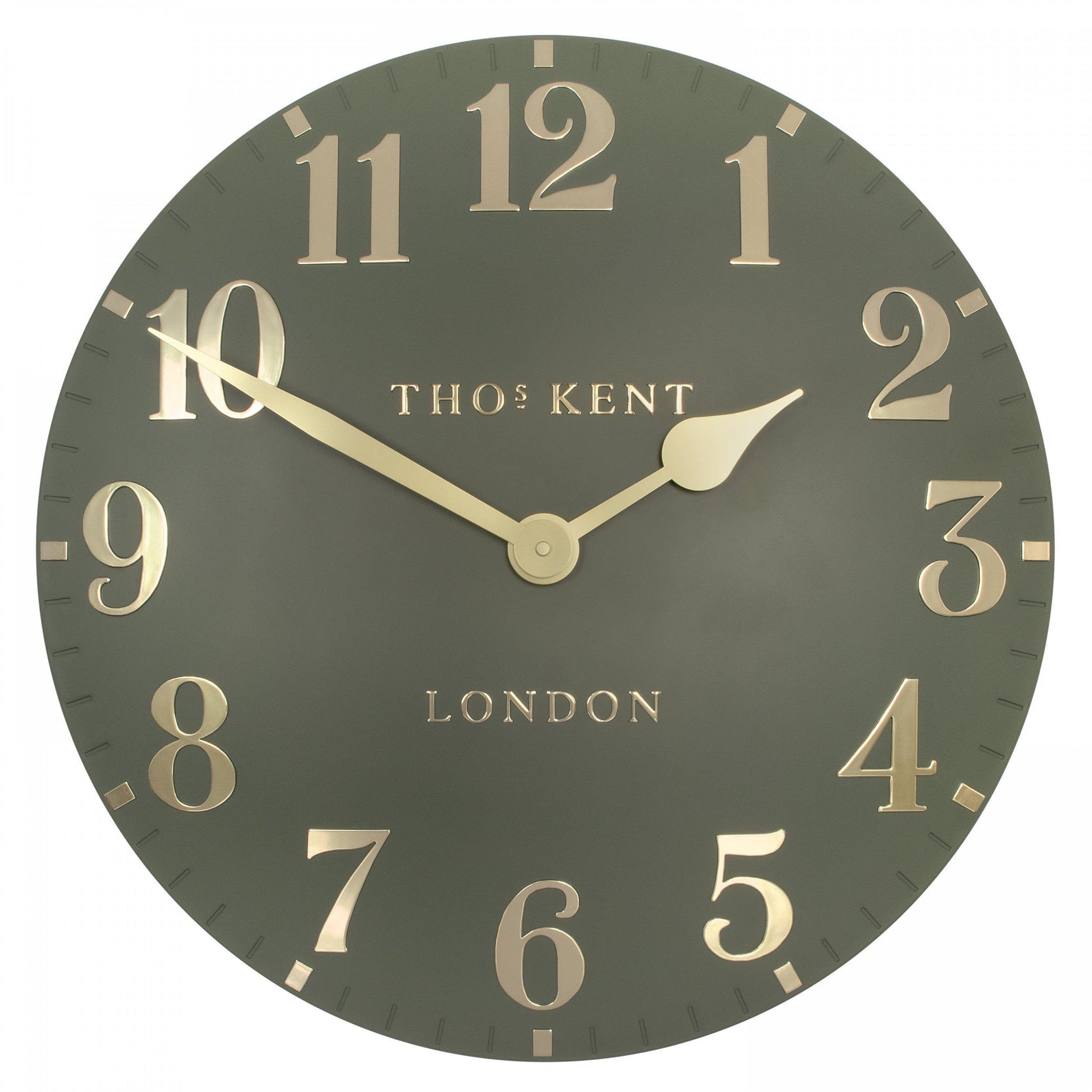 Ashlane Lichen Green Wall Clock 20"