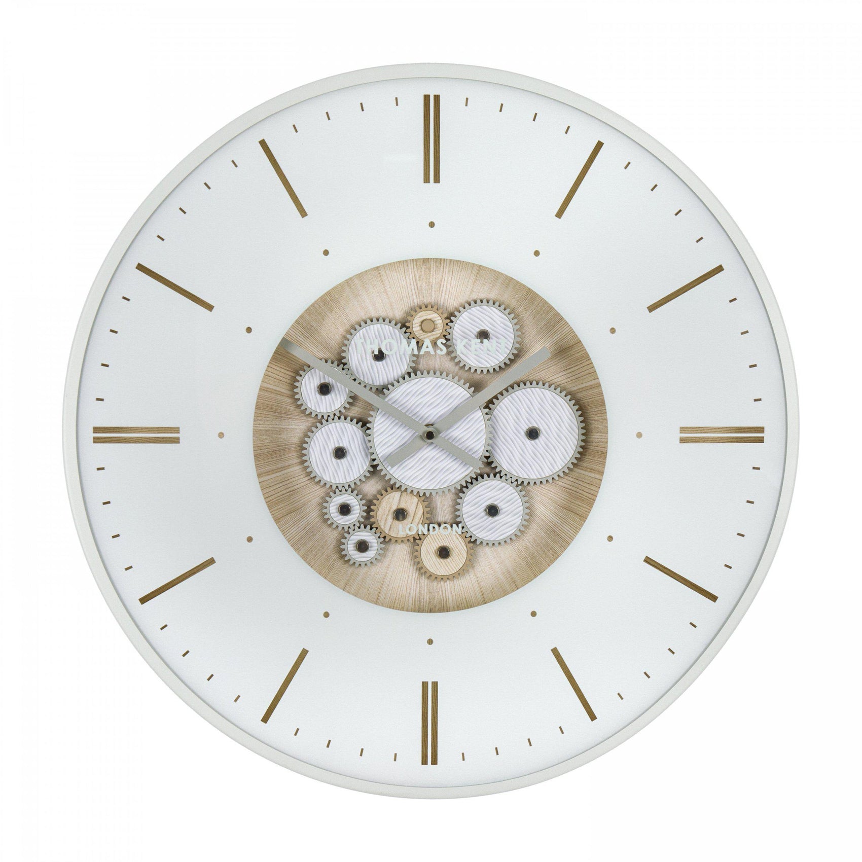 Avonhill Ivory Cogs Grand Wall Clock 21"