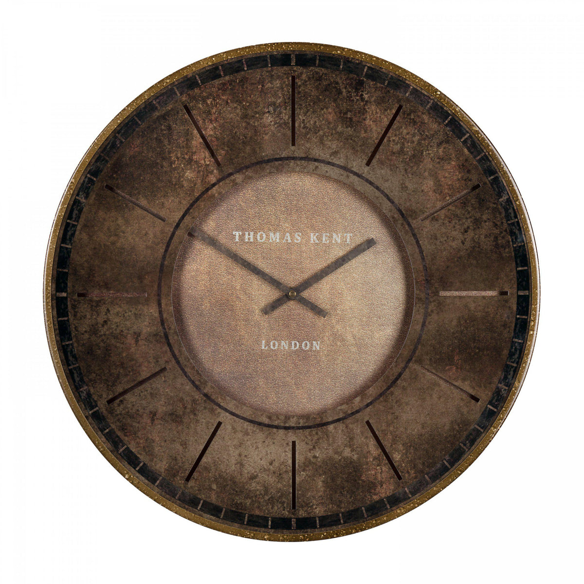 Townsend Antique Leather Wall Clock 21"