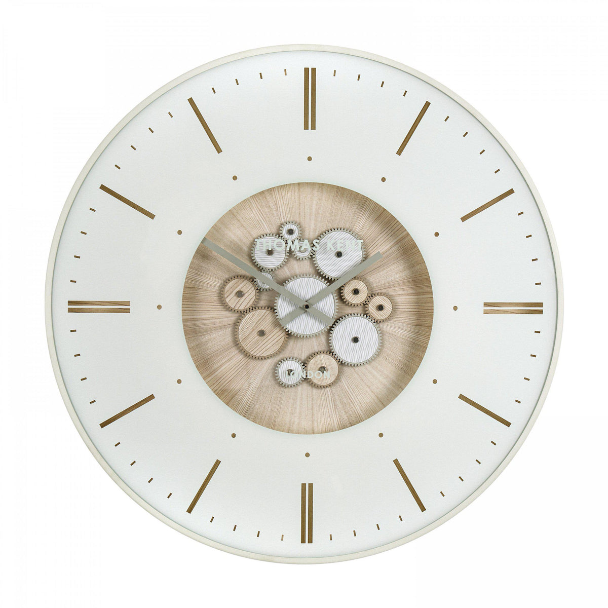 Avonhill Ivory Cogs Grand Wall Clock 30"