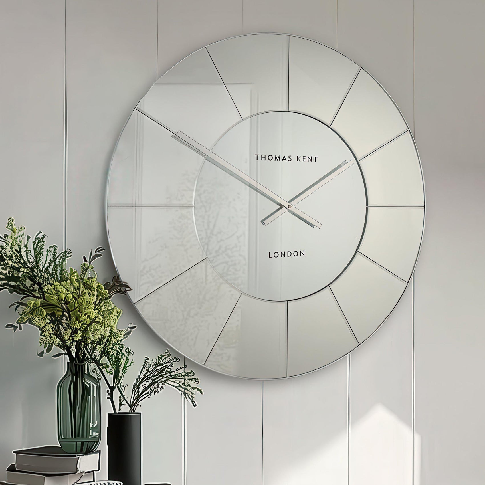 Hamilton Mirrored Grand Wall Clock 32"
