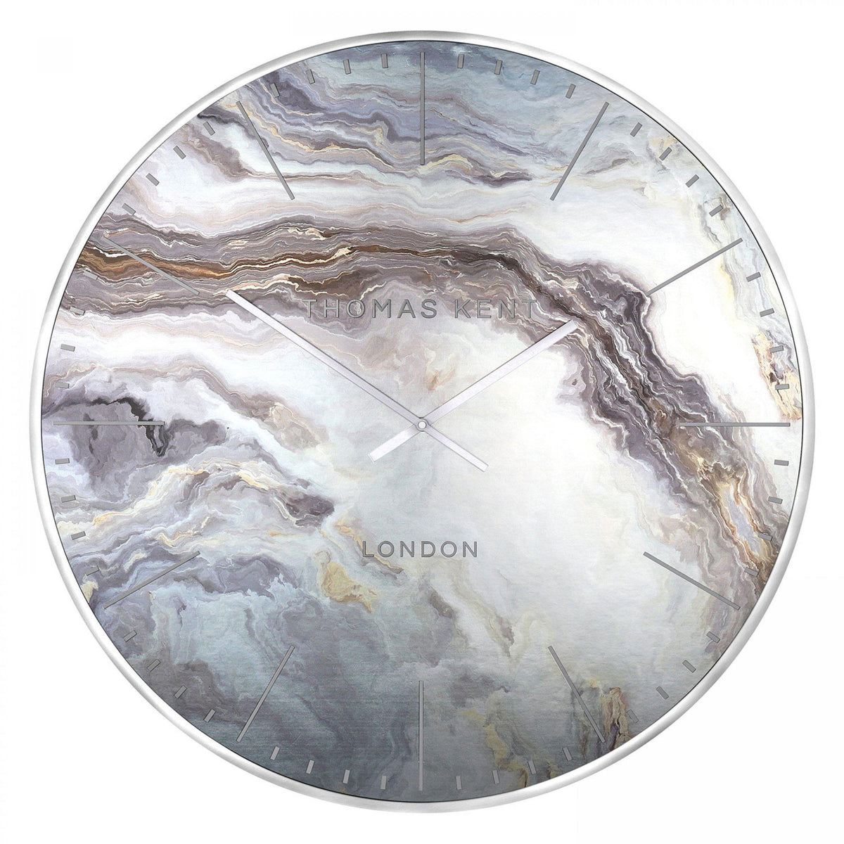 Bellrow Glacier Grand Wall Clock 26"