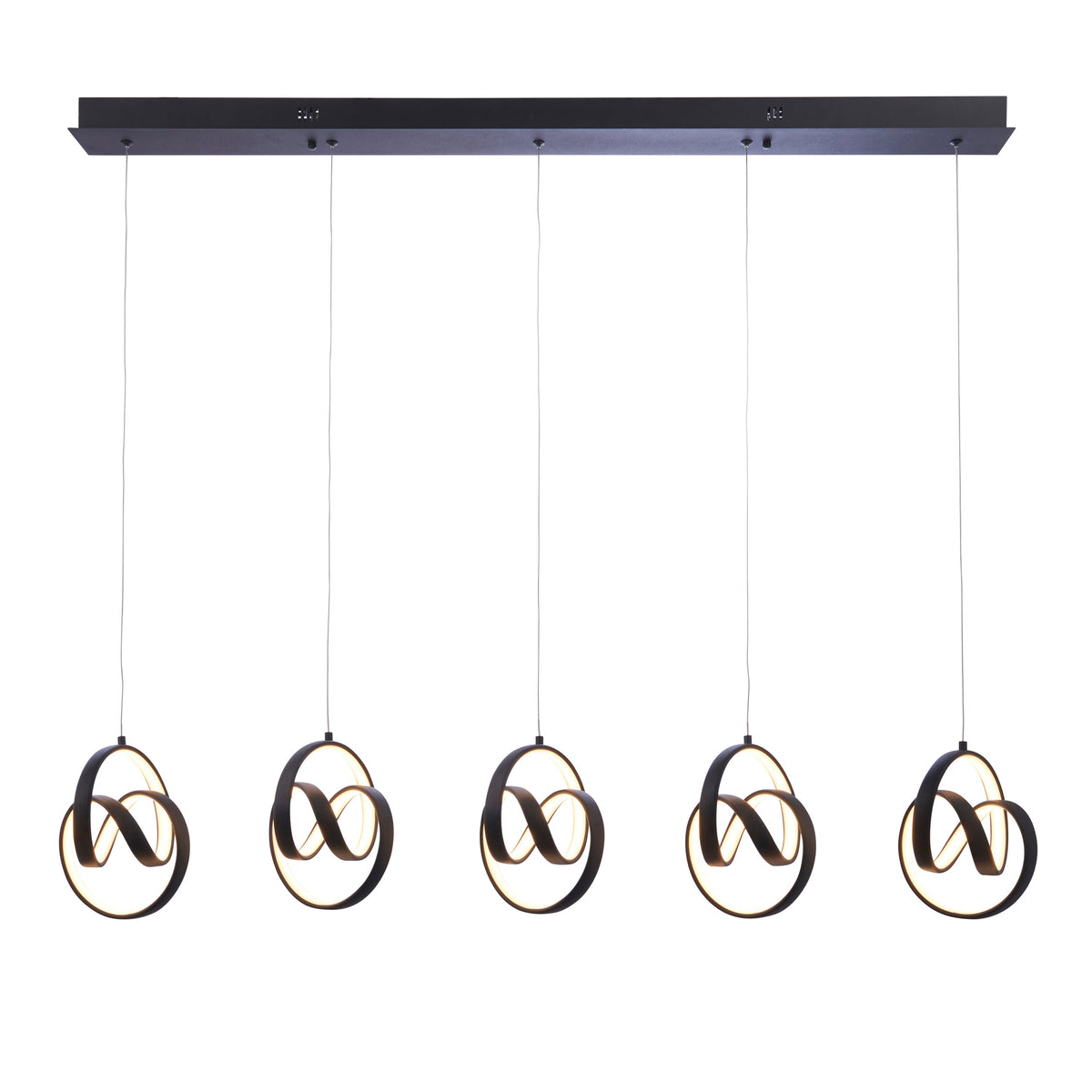 Cosmin Swirling Loops LED Pendant Light | 5 Lights