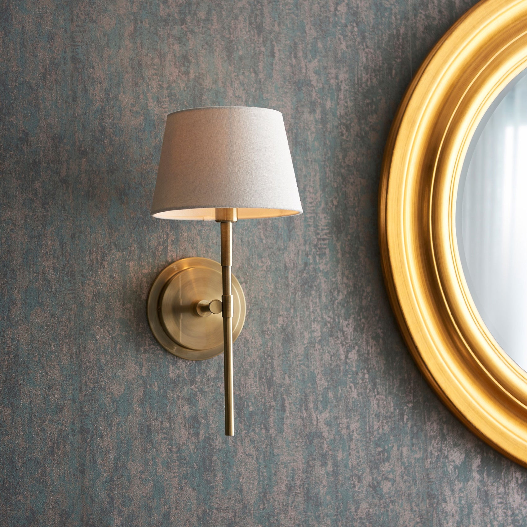 Birchhollow Antique Brass Stem Wall Light