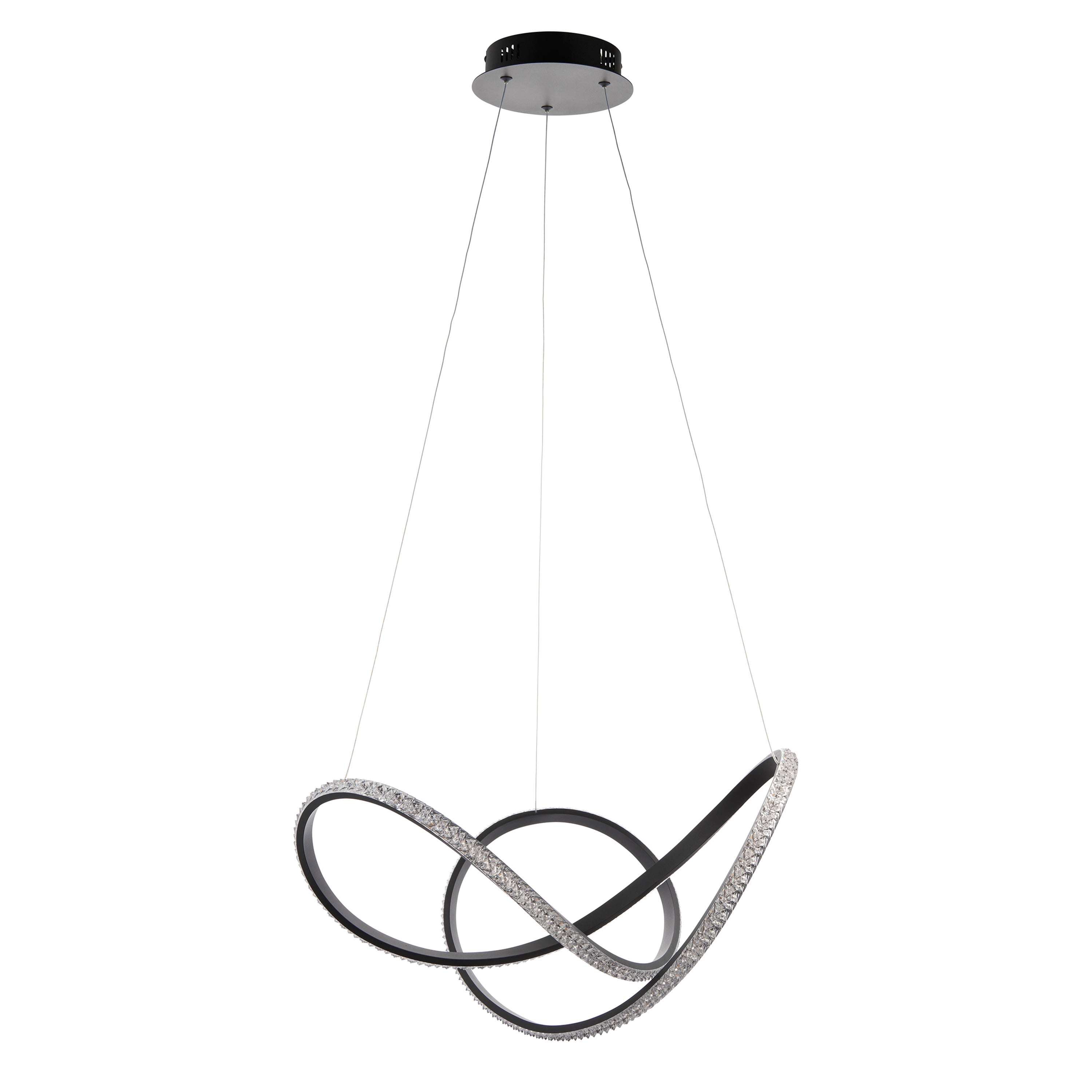 Awaroa Matt Black Scribble Pendant Light