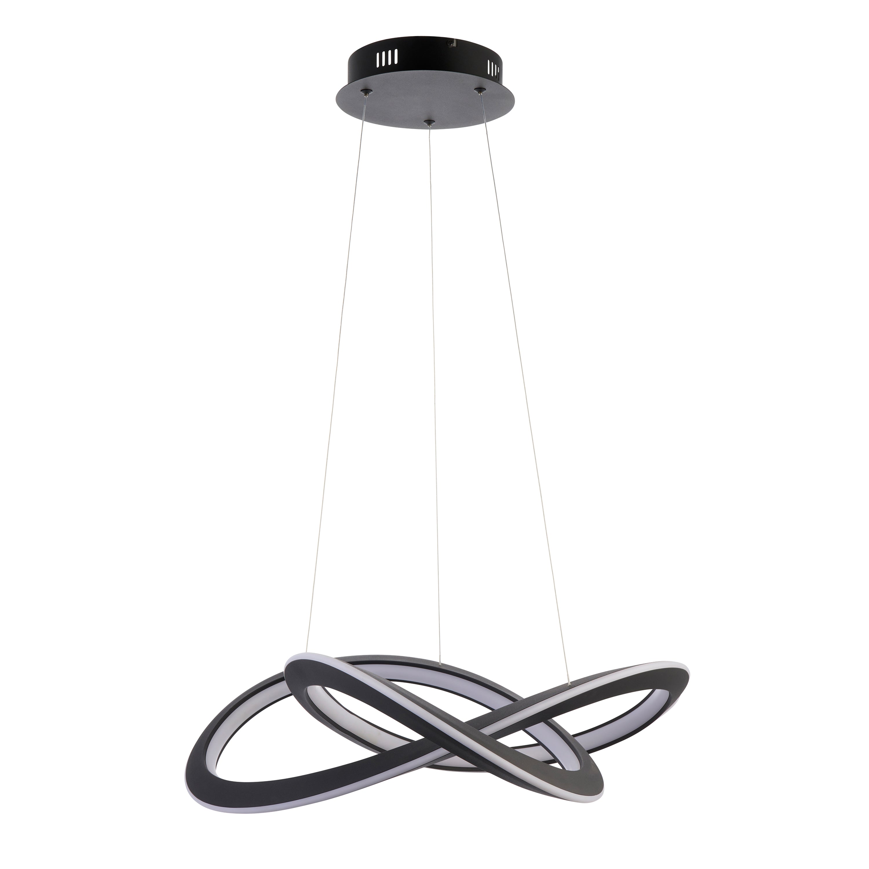 Darden Matt Black Scribble LED Pendant Light