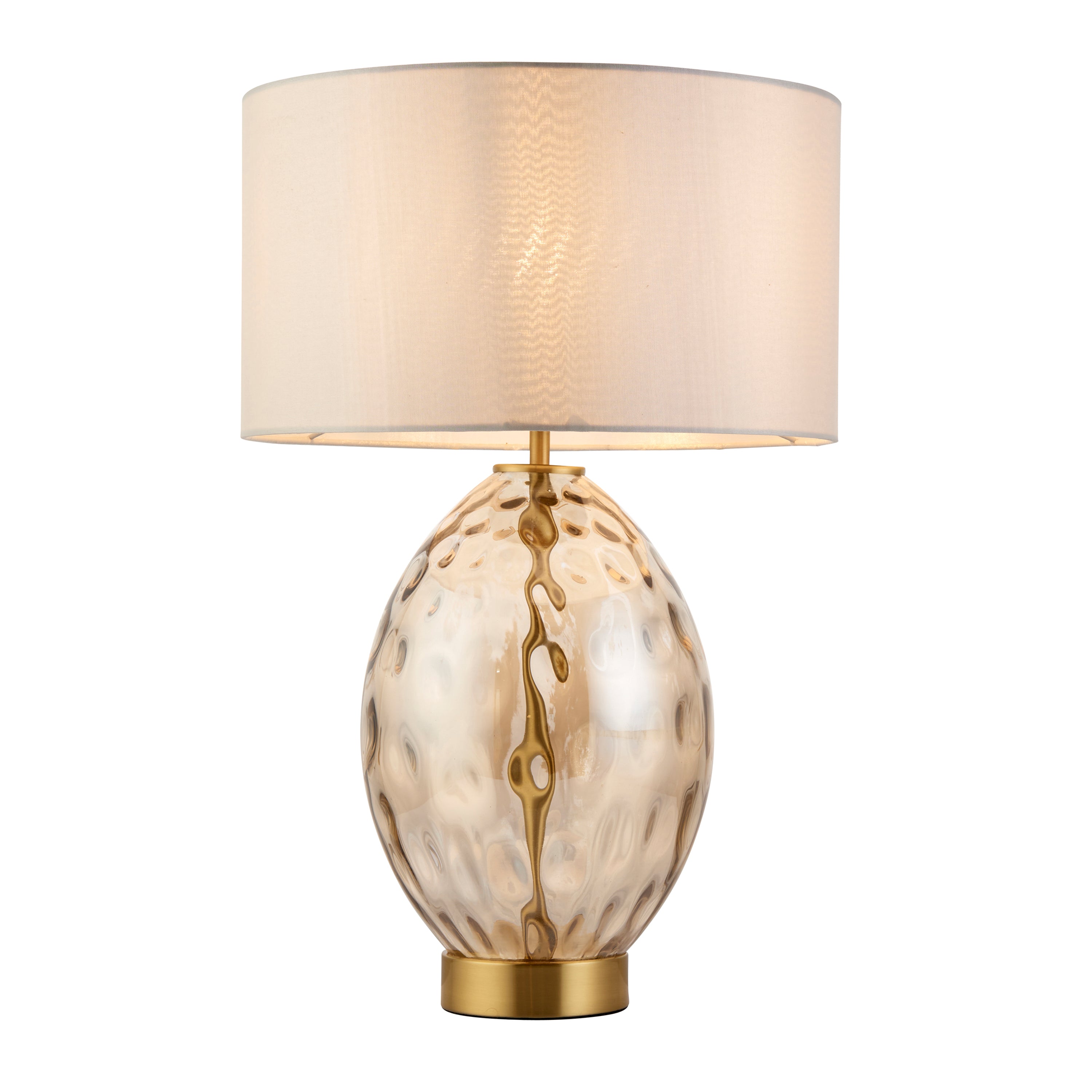 Willow Champagne Gold Dimple Glass Table Lamp