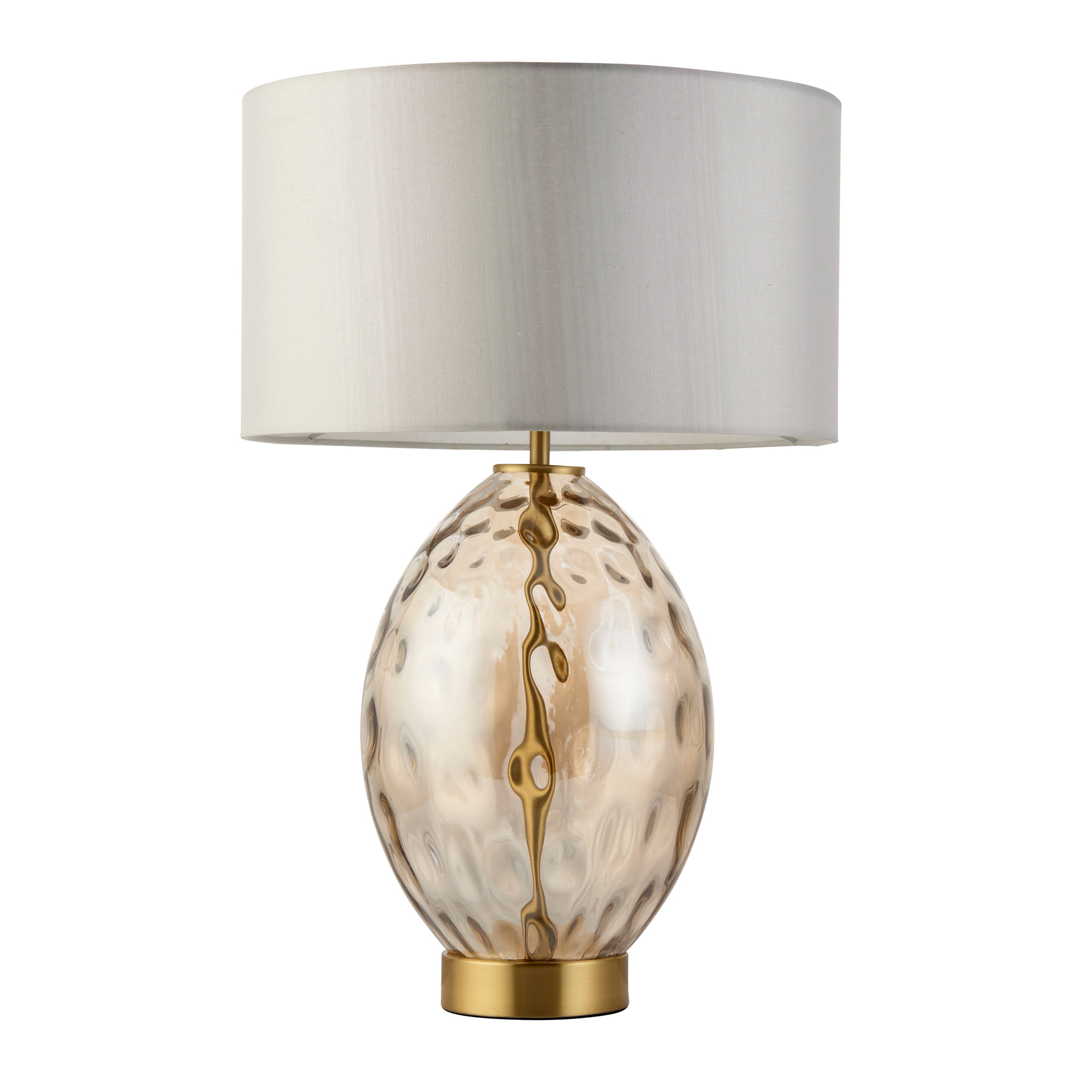 Willow Champagne Gold Dimple Glass Table Lamp
