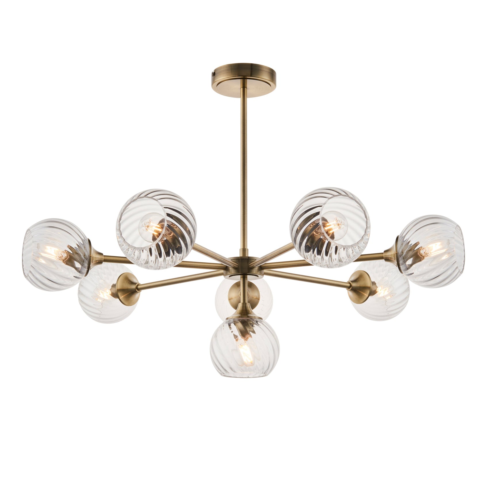 Dakota Antique Brass Pendant Light | Large