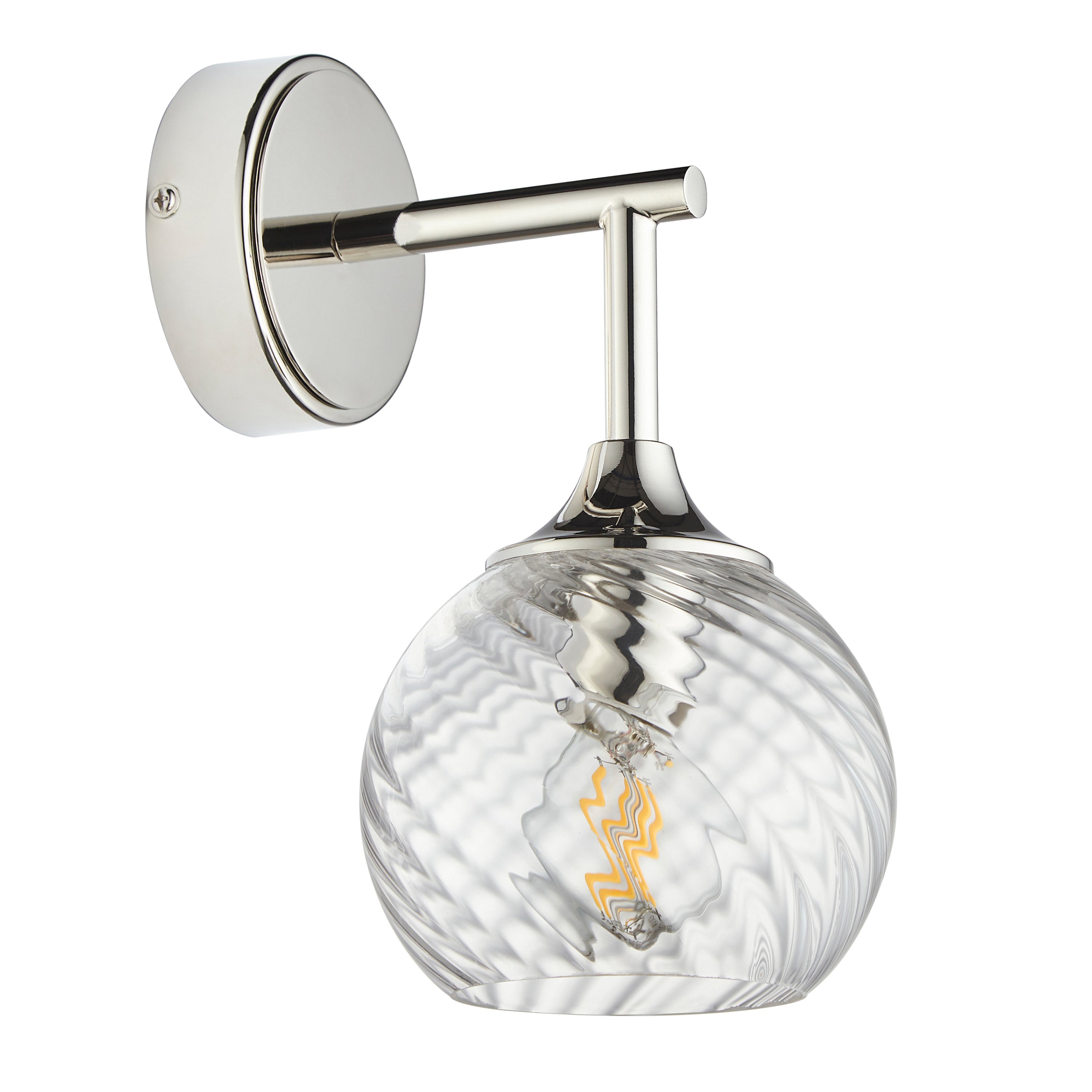 Dakota Bright Nickel Wall Light