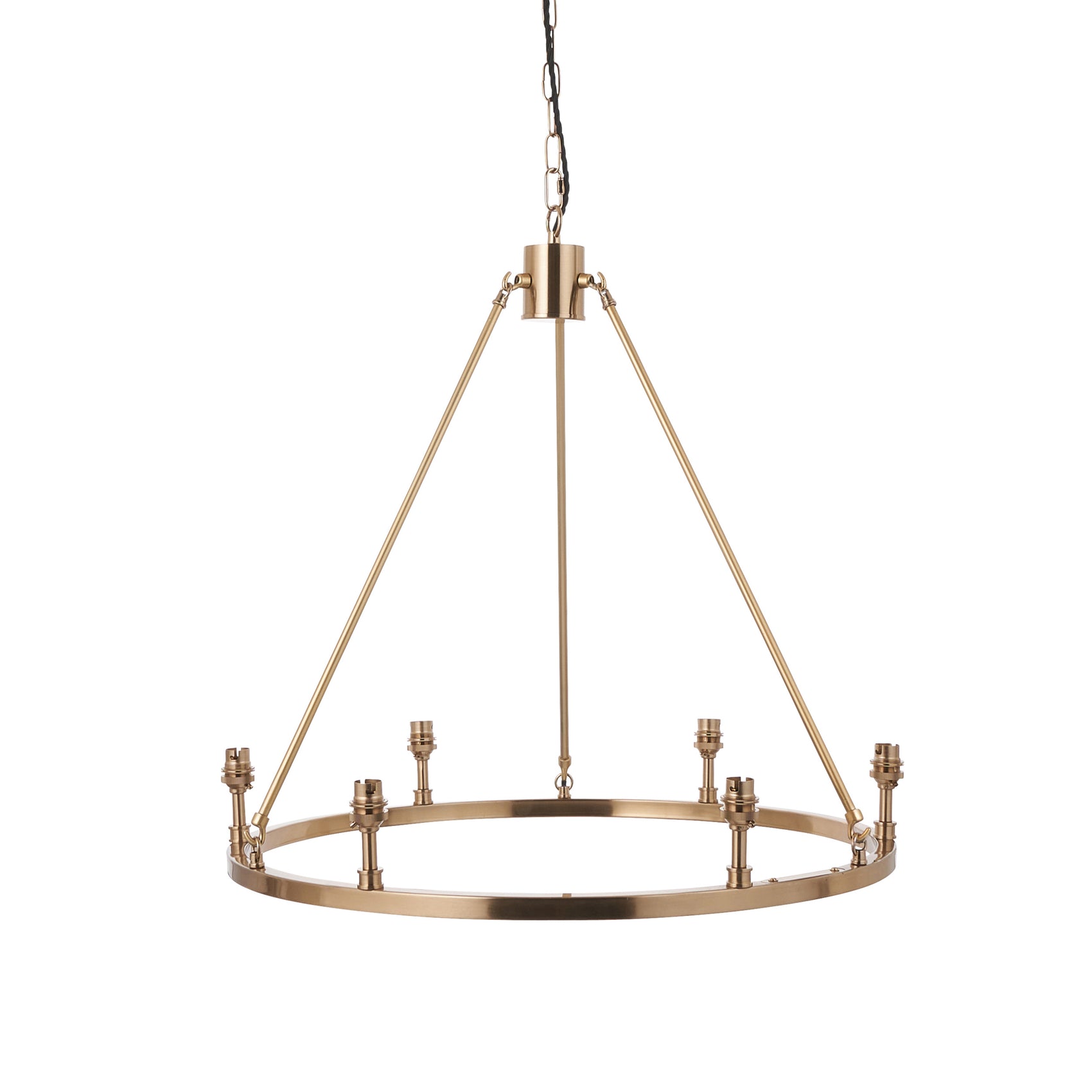 Polli Aged Brass Halo Pendant Light | Large