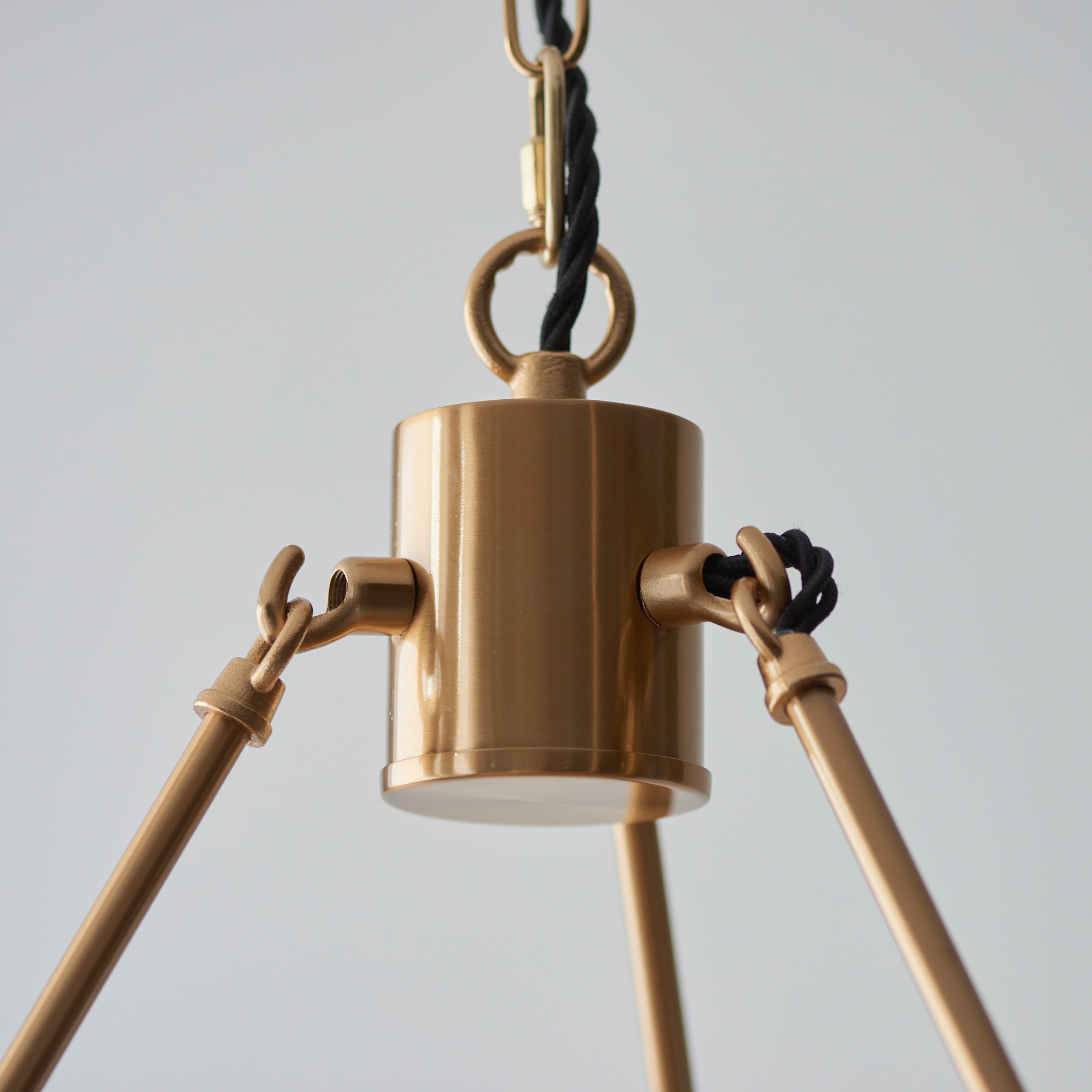 Polli Aged Brass Halo Pendant Light | Large
