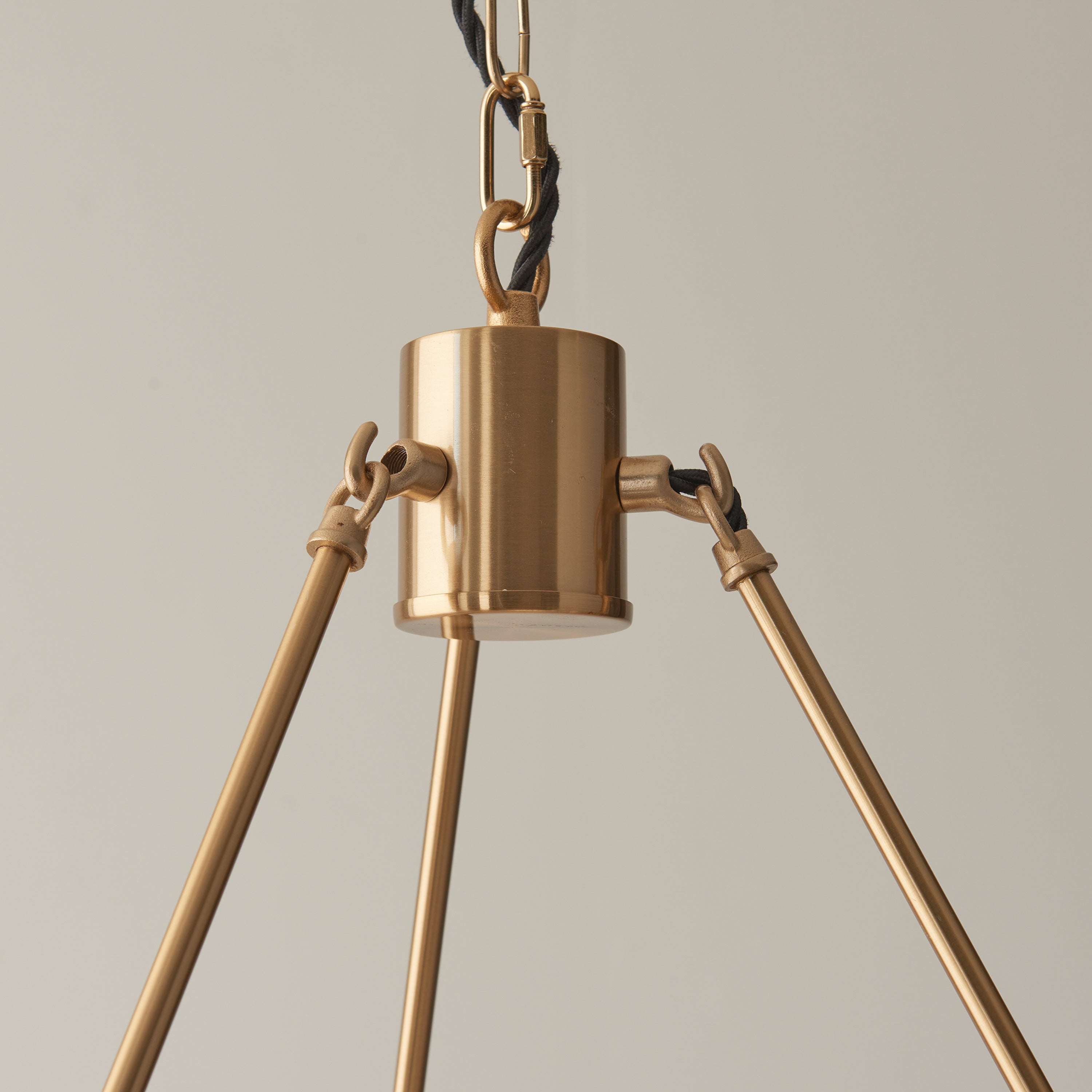 Polli Aged Brass Halo Pendant Light | Large