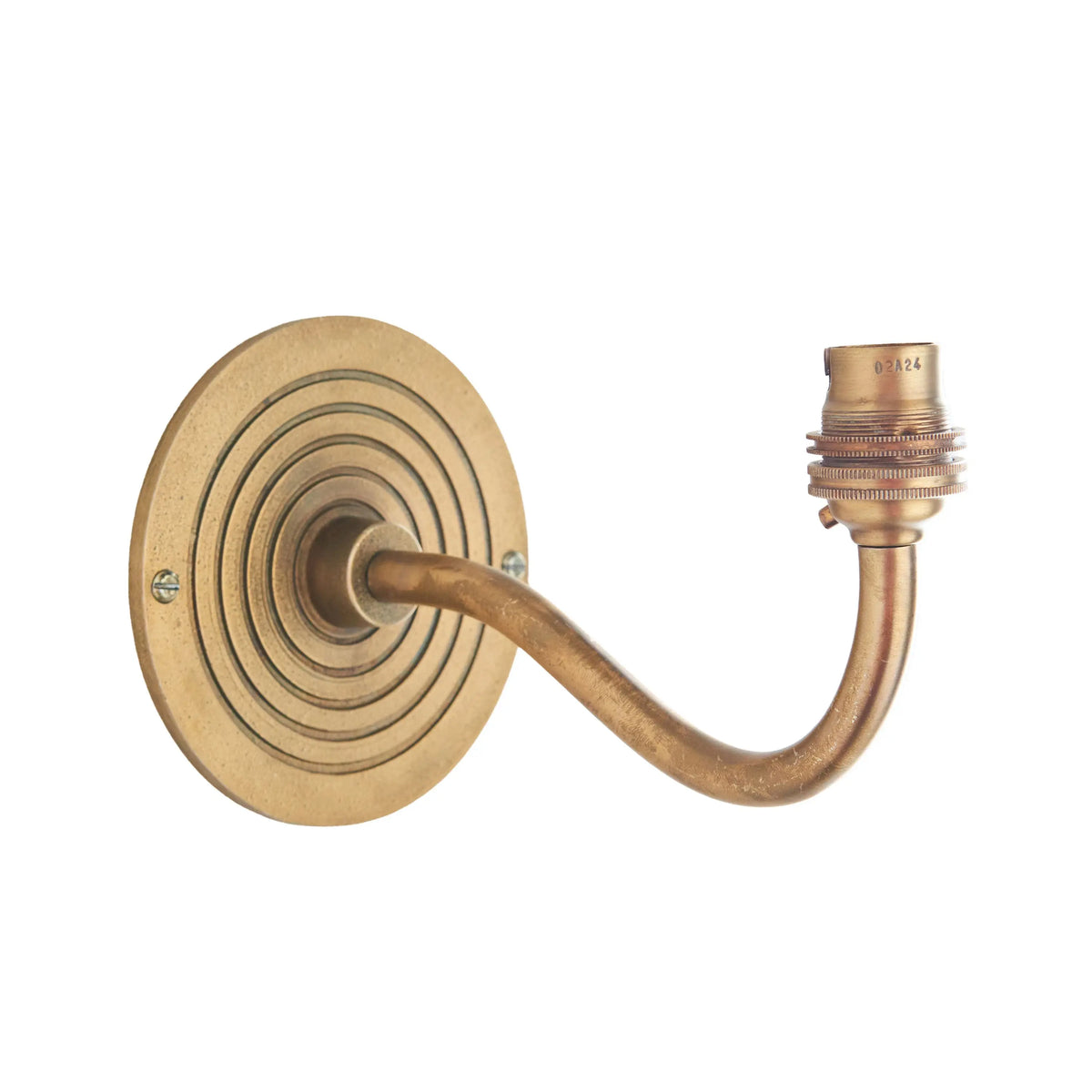 Serena Curve Antique Brass Wall Light