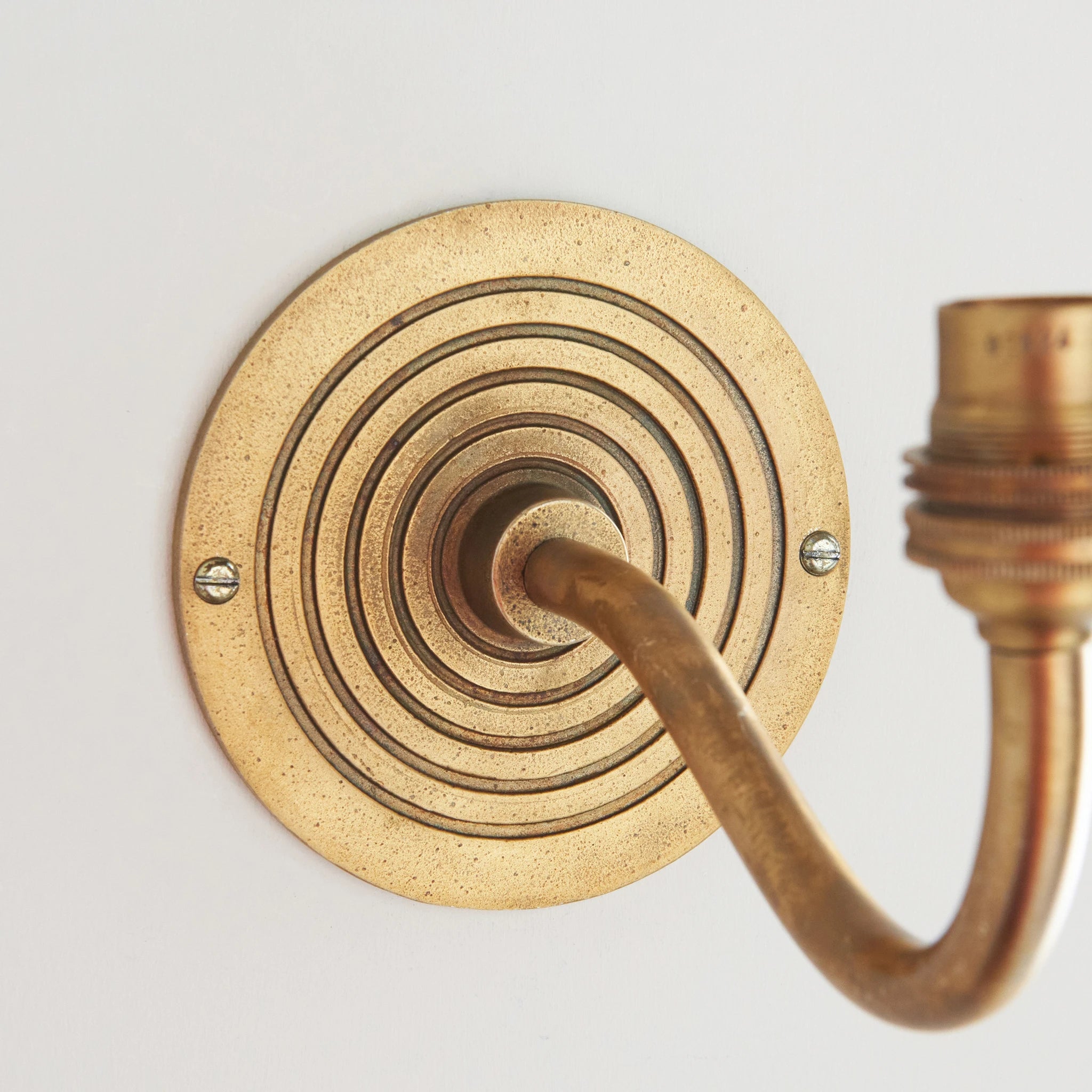 Serena Curve Antique Brass Wall Light