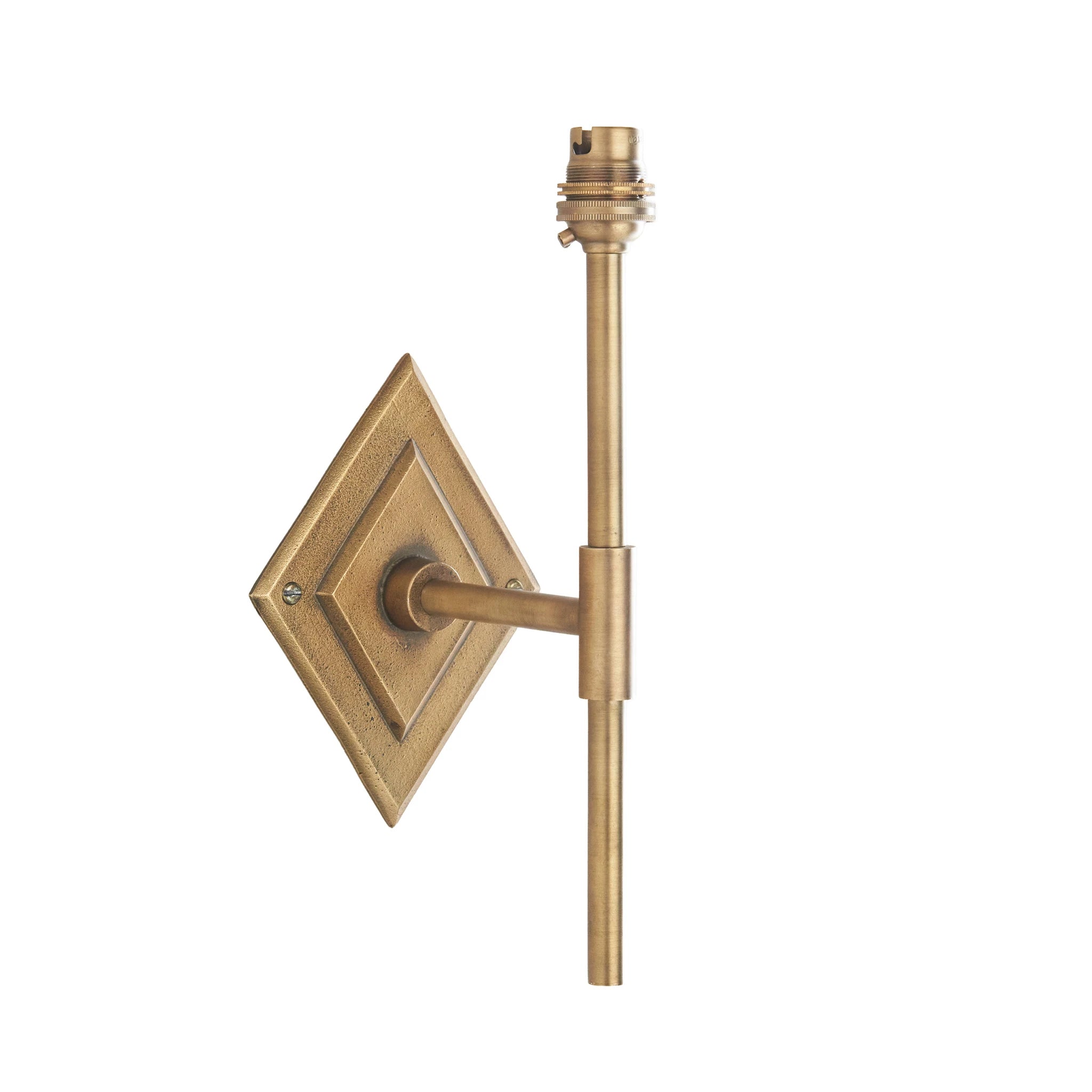 Ambermanor Tall Antique Brass Wall Light