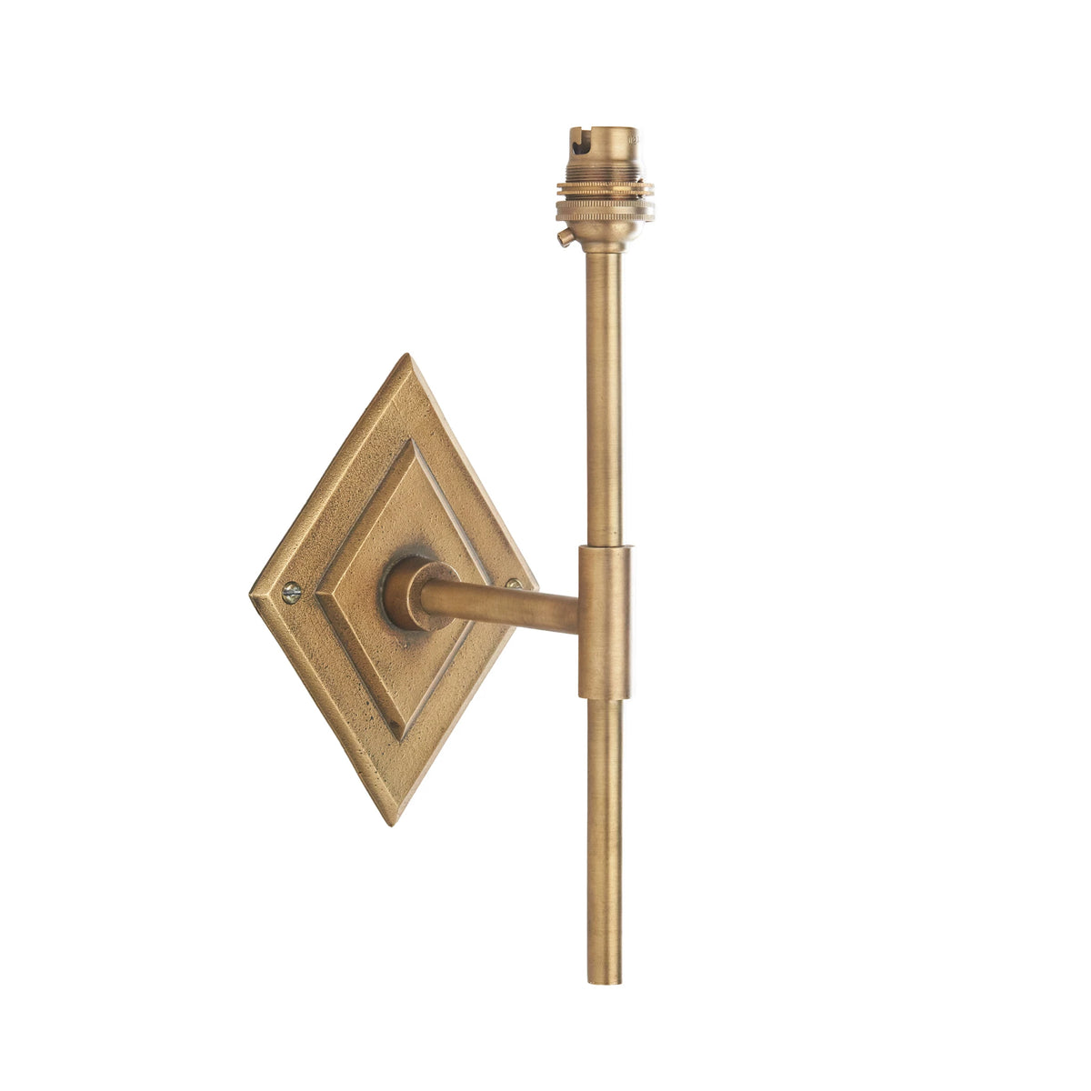Ambermanor Tall Antique Brass Wall Light